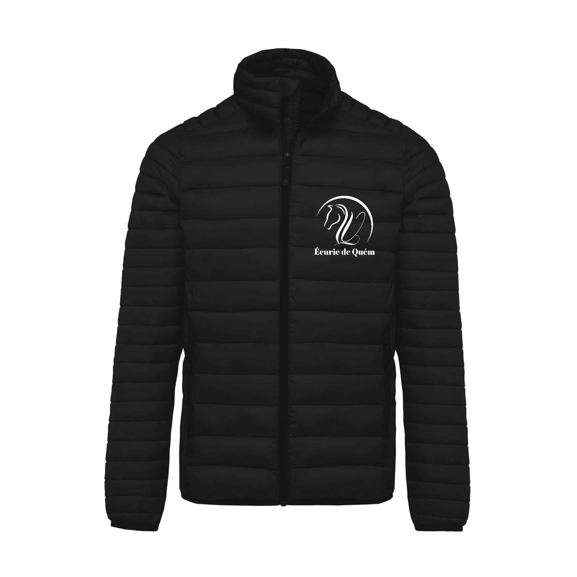 DOUDOUNE AVEC MANCHES (homme) - Écurie de Quém - Noir - K6120
