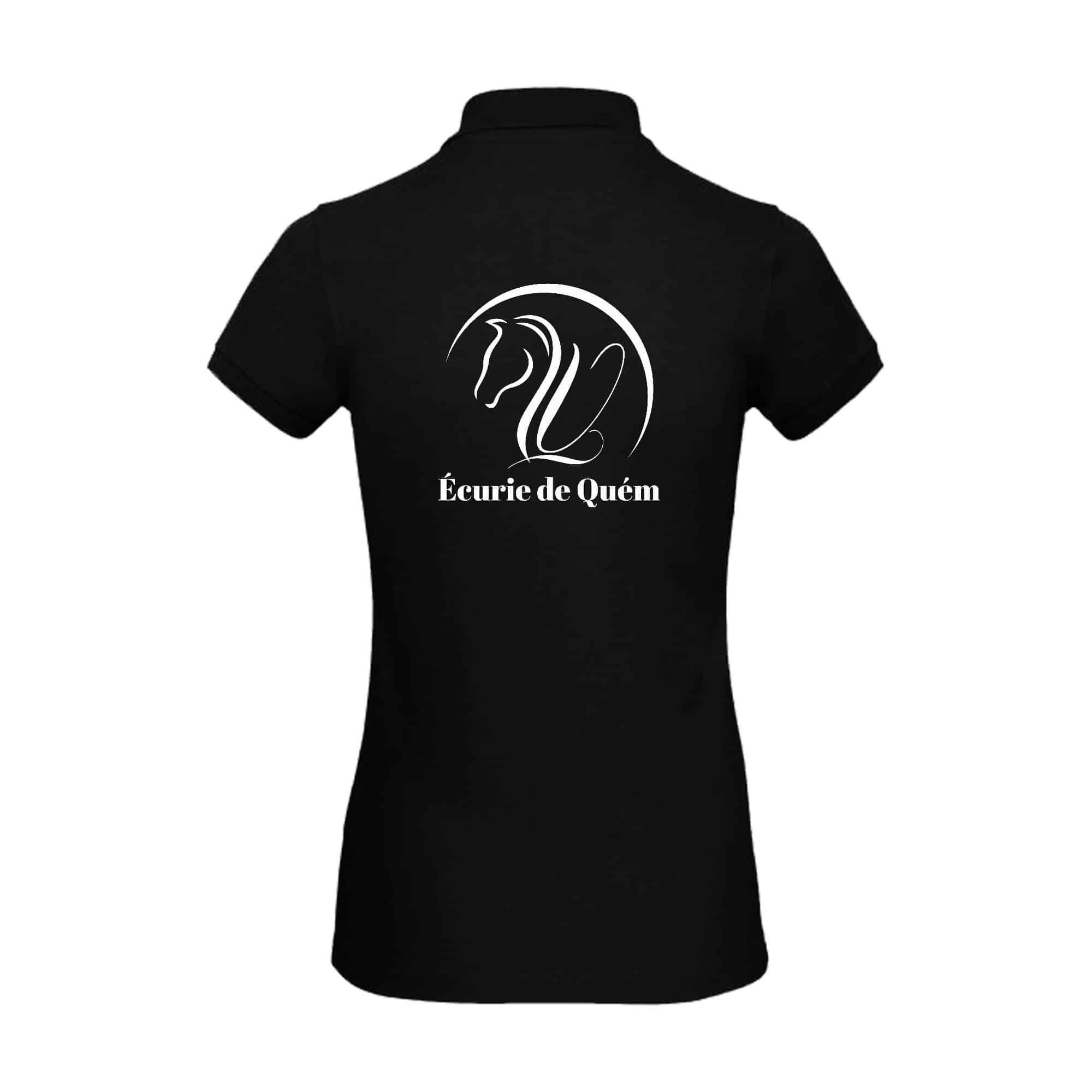 POLO (femme) - Écurie de Quém - Noir - BCI1F – Image 3