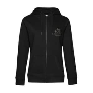 SWEAT ZIPPÉ (femme) - Écurie du Clos d’Amarante - Noir - BCW03Q
