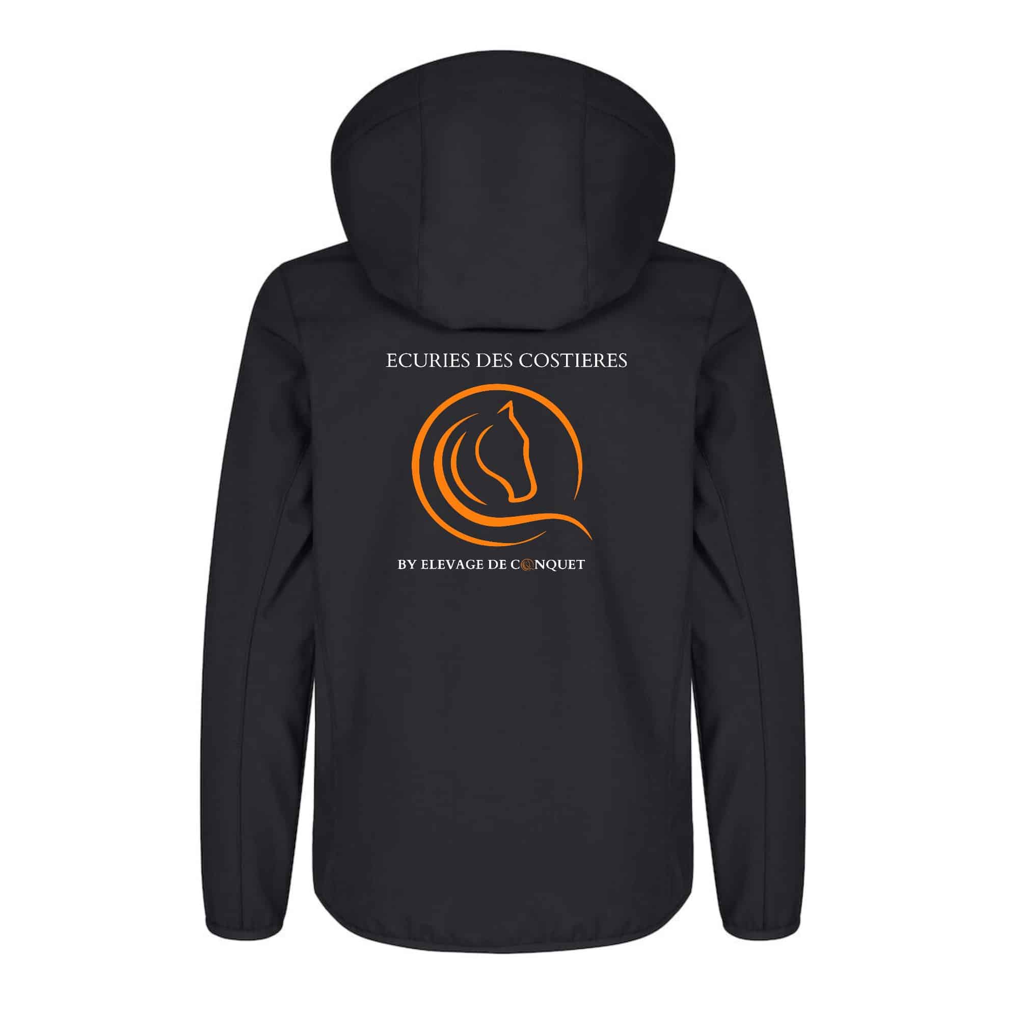 SOFTSHELL ''Classic'' (enfant) - Écuries des Costières - Noir - 0200909 – Image 3