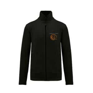 Veste micropolaire zippée (homme) – Écuries des Costières - Noir – K911