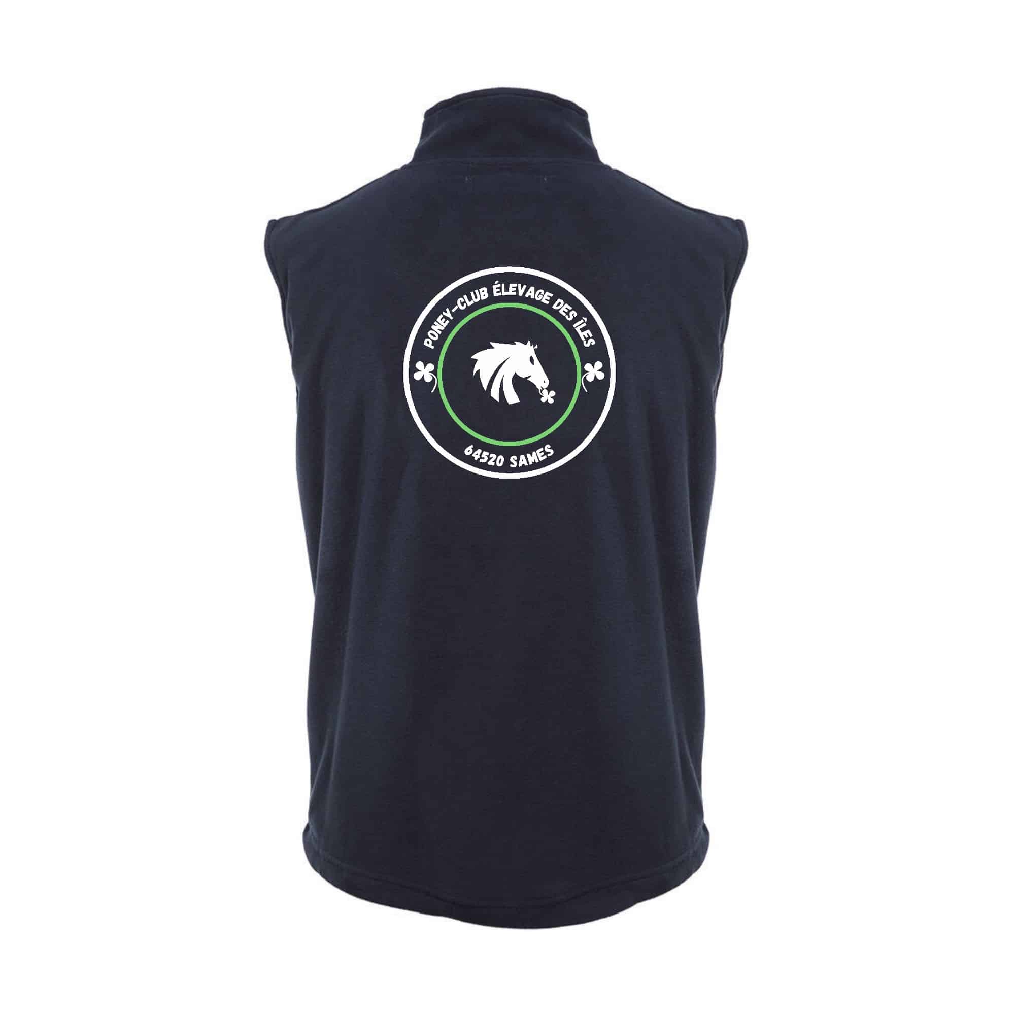 Veste micropolaire zippée sans manches (femme) – Poney club des îles - Navy - K906 – Image 3
