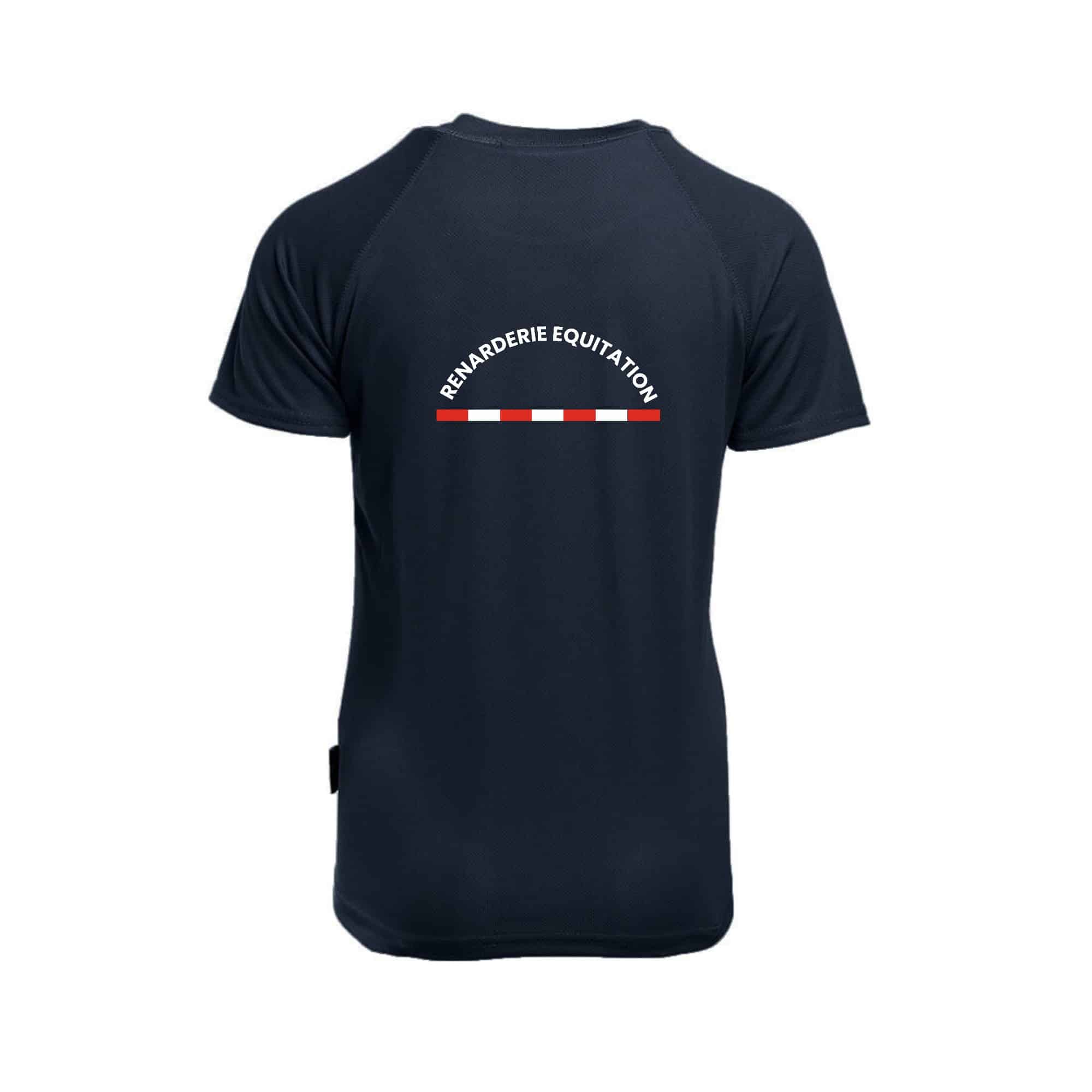 T-Shirt respirant (femme) - Renarderie Equitation - Navy - PK141 – Image 3