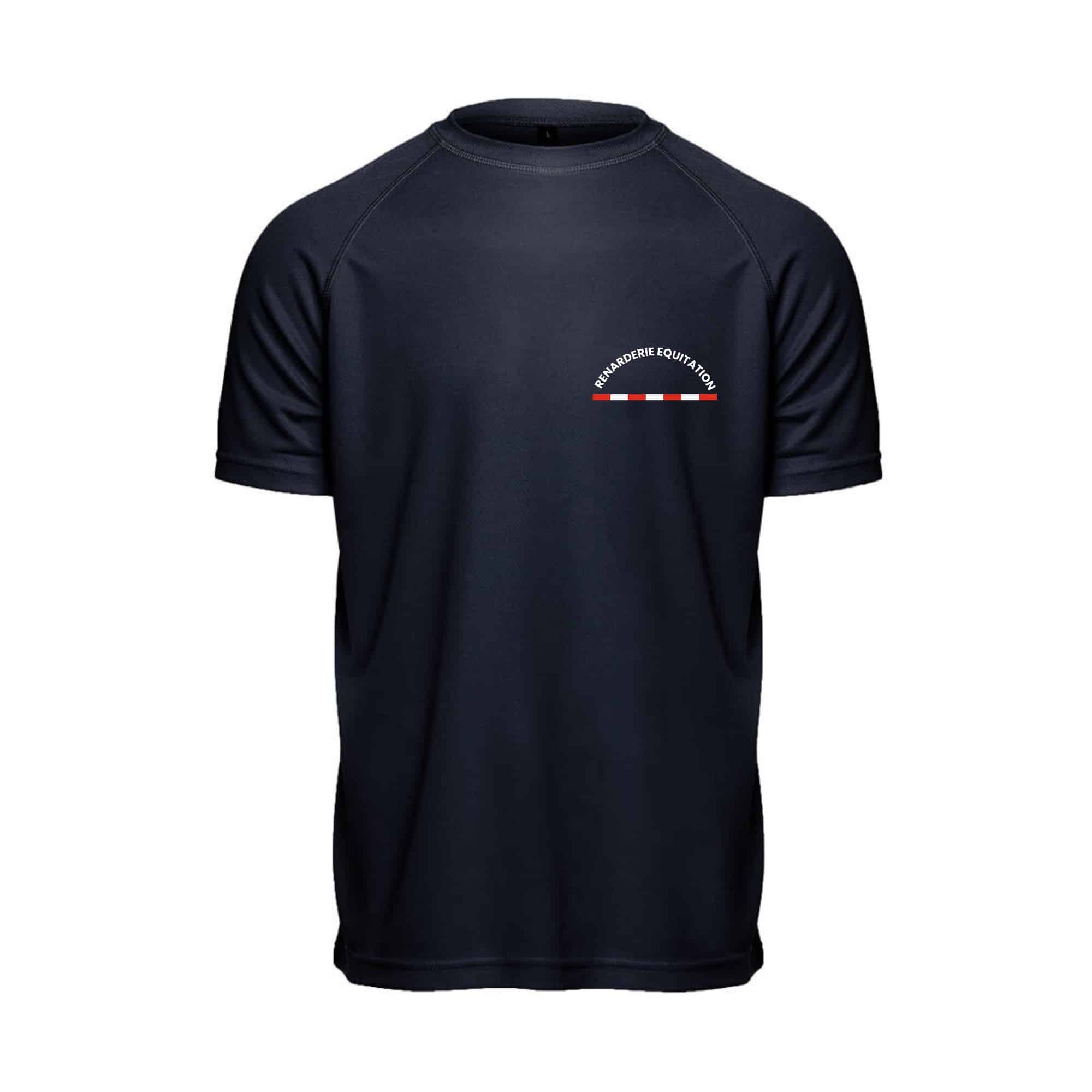 T-Shirt respirant (homme) - Renarderie Equitation - Navy - PK140