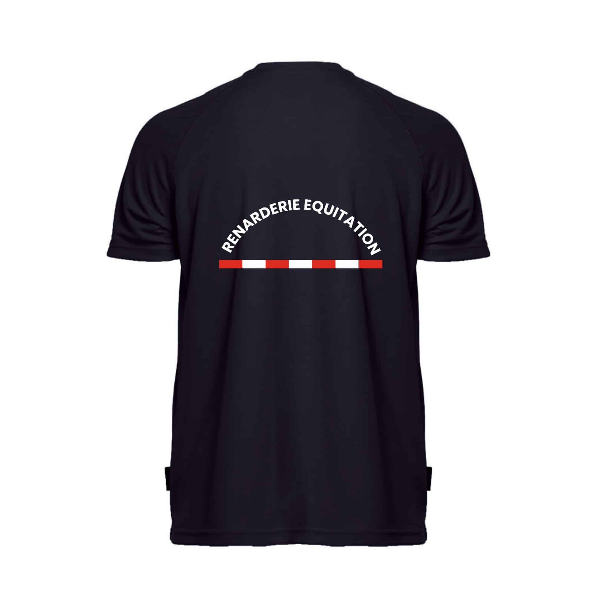 T-Shirt respirant (homme) - Renarderie Equitation - Navy - PK140 – Image 3