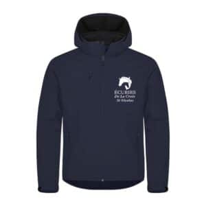 SOFTSHELL "Classic" (homme) - ECURIES de La Croix Saint Nicolas – Navy - 0200912