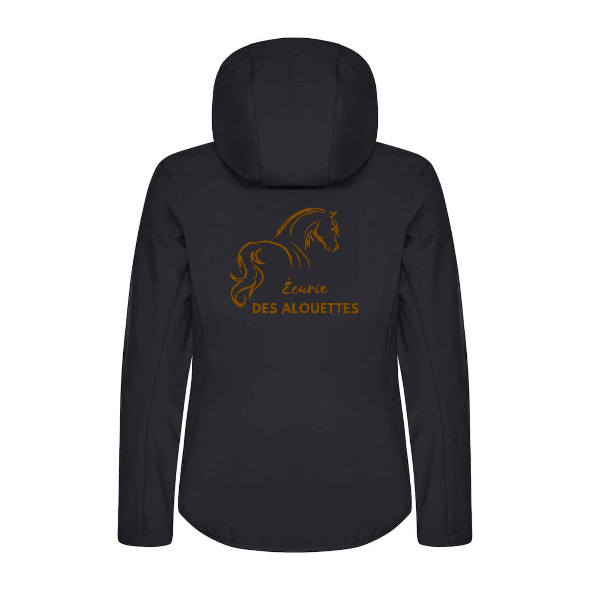 SOFTSHELL "Classic" (femme) - Ecurie des alouettes - Noir - 0200917 – Image 3