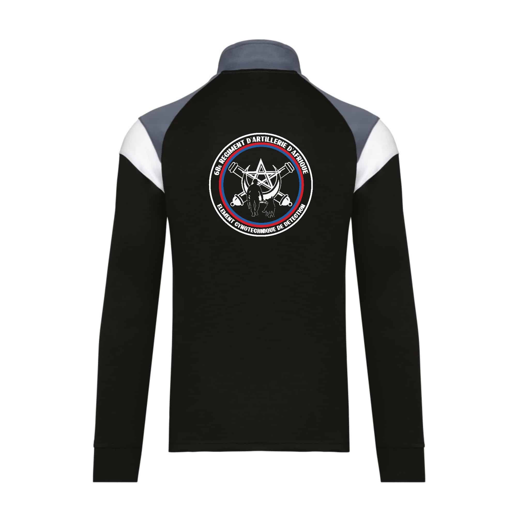 Veste de survêtement zippée (unisexe) - 68RAA CYNOGROUPE - Noir - PA390 – Image 3