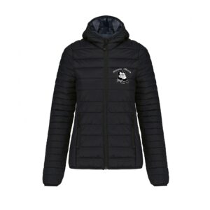 DOUDOUNE AVEC MANCHES ET CAPUCHE (femme) - Rhénania Alliance - Noir - K6111