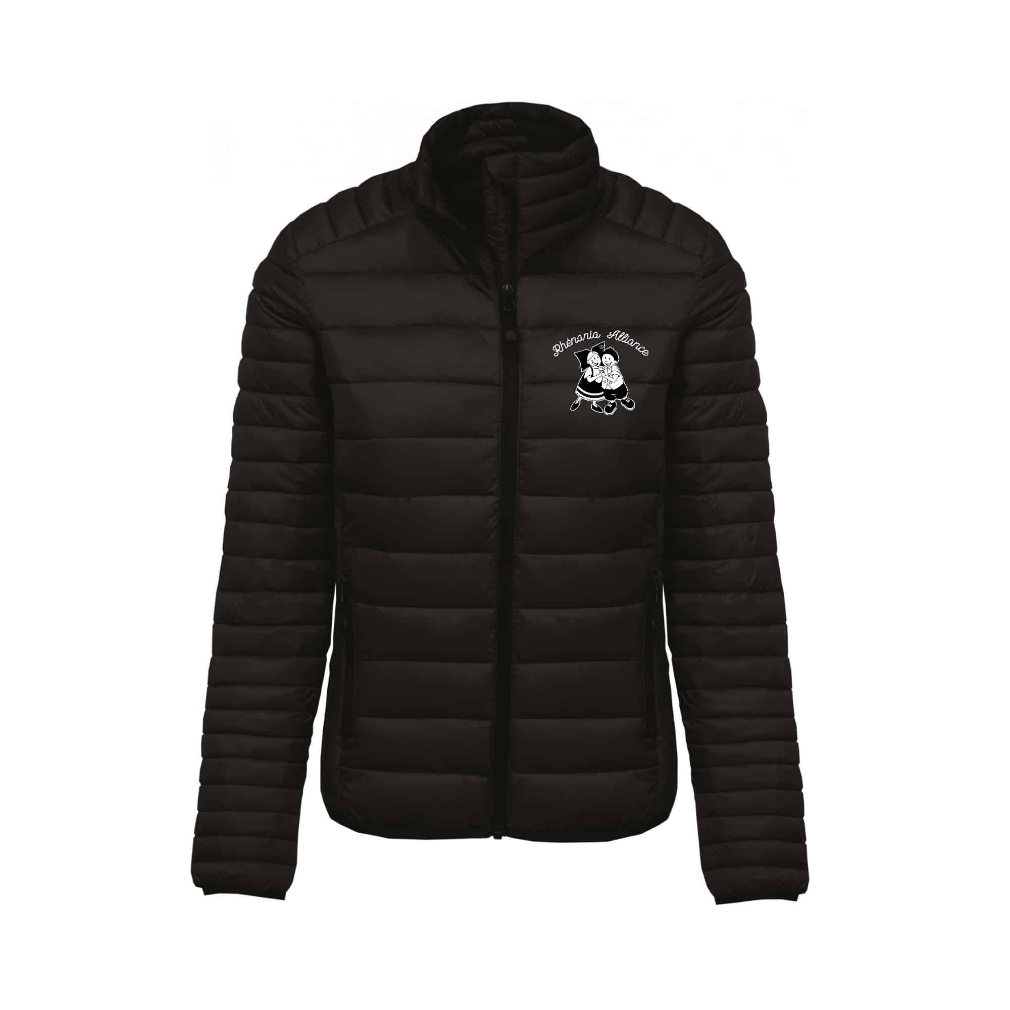 DOUDOUNE AVEC MANCHES (femme) - Rhénania Alliance - Noir - K6121