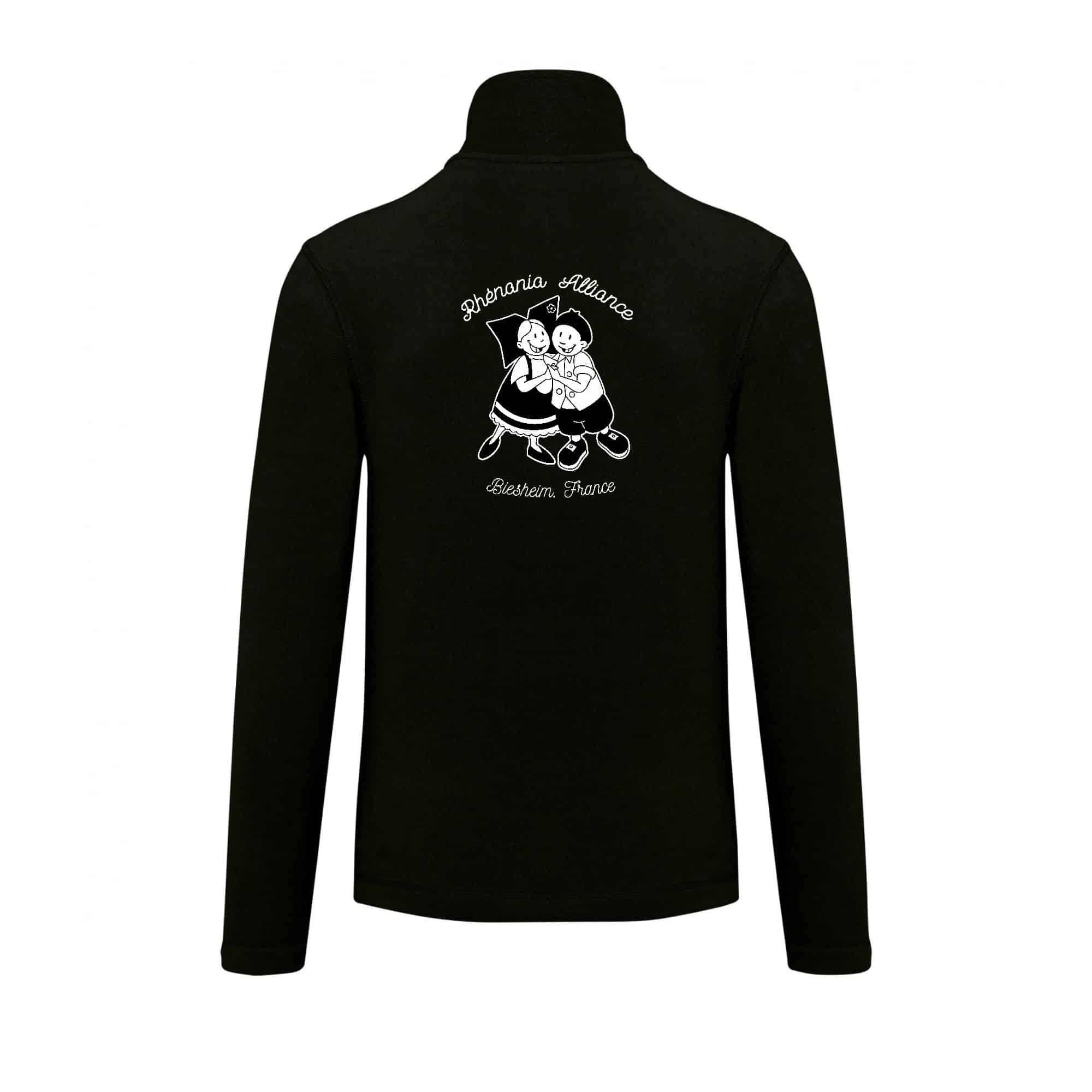 Veste micropolaire zippée (enfant) – Rhénania Alliance - Noir – K920 – Image 3