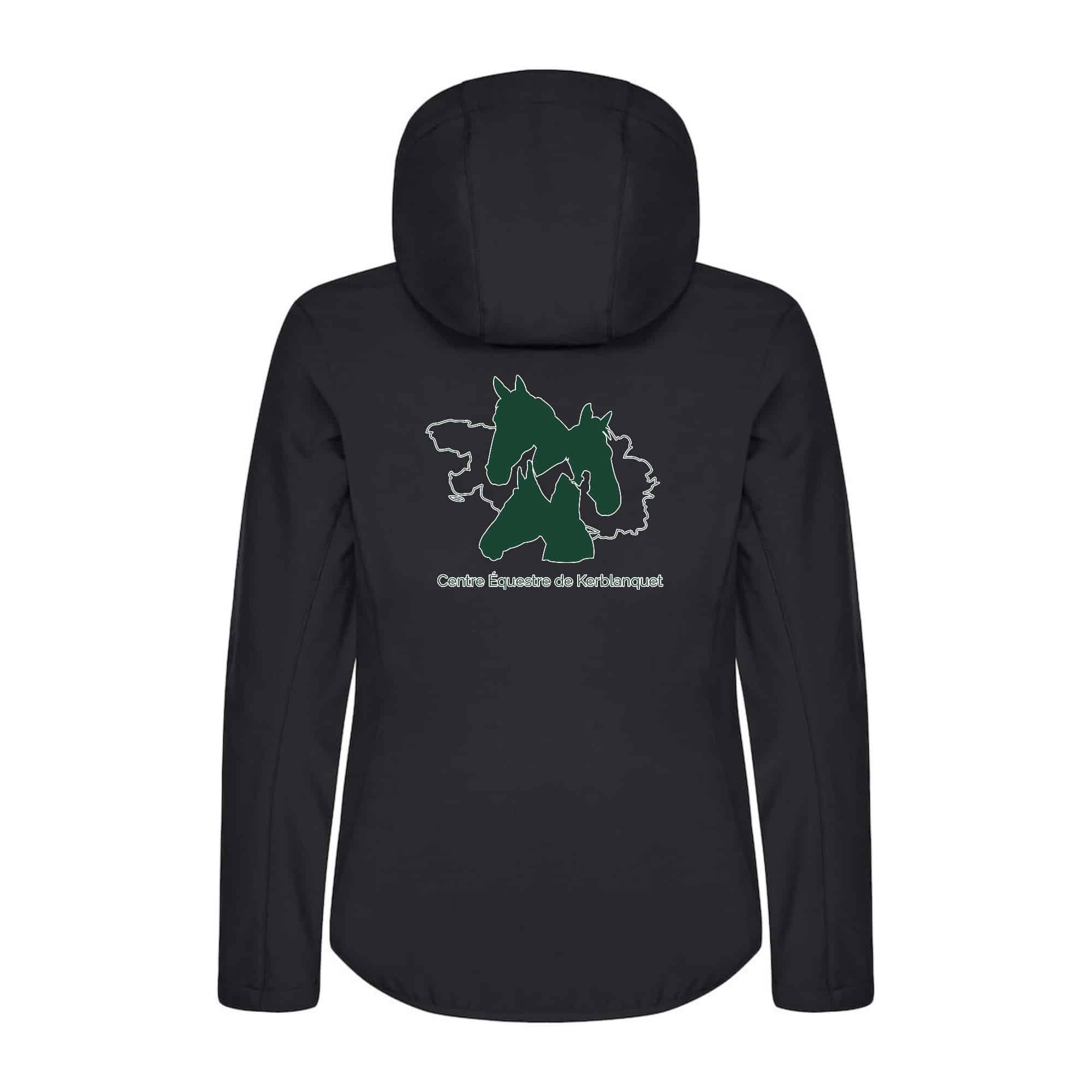 SOFTSHELL "Classic" (femme) - Centre Equestre de Kerblanquet - Noir - 0200917 – Image 3