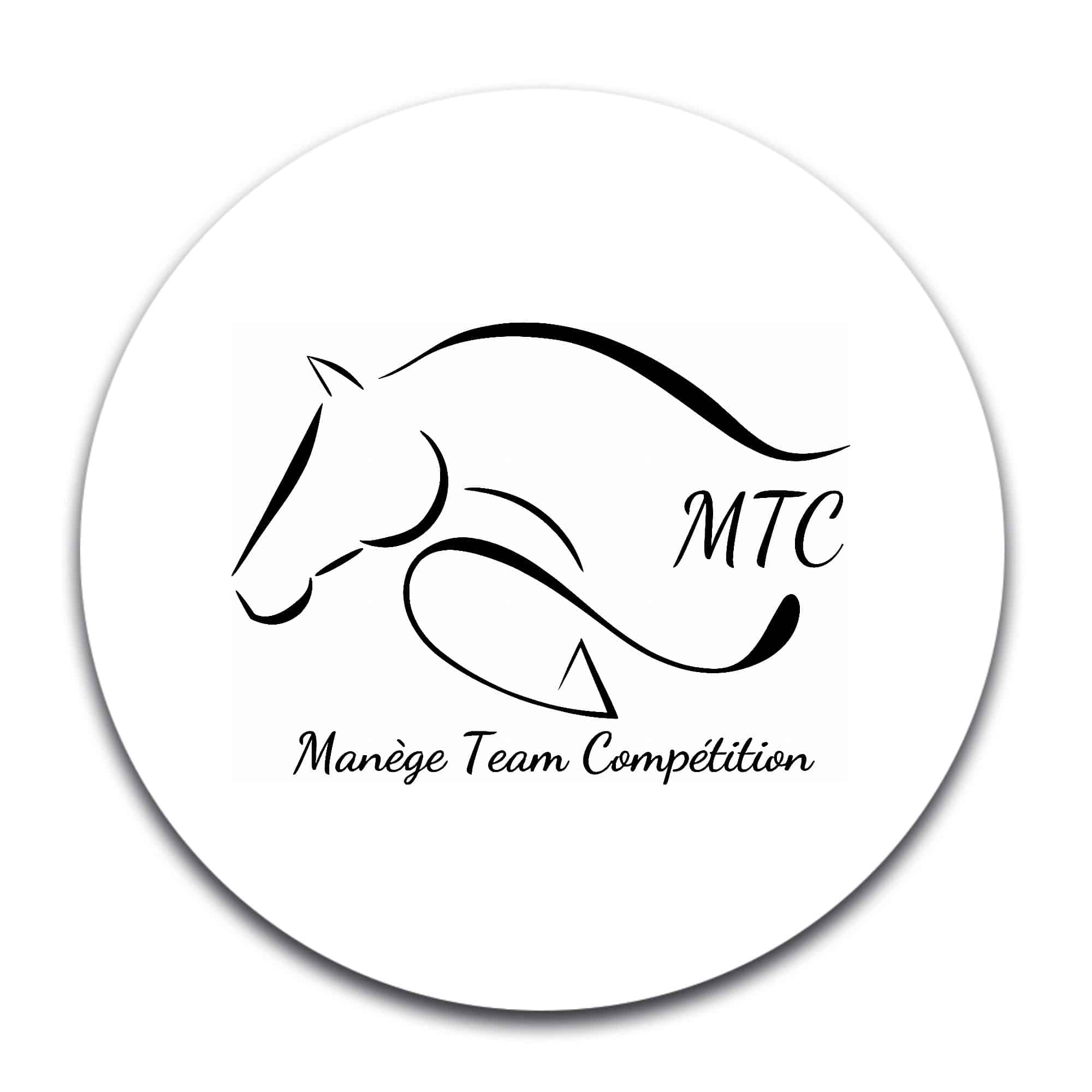 STICKER ROND - Manège team compétition - STI001