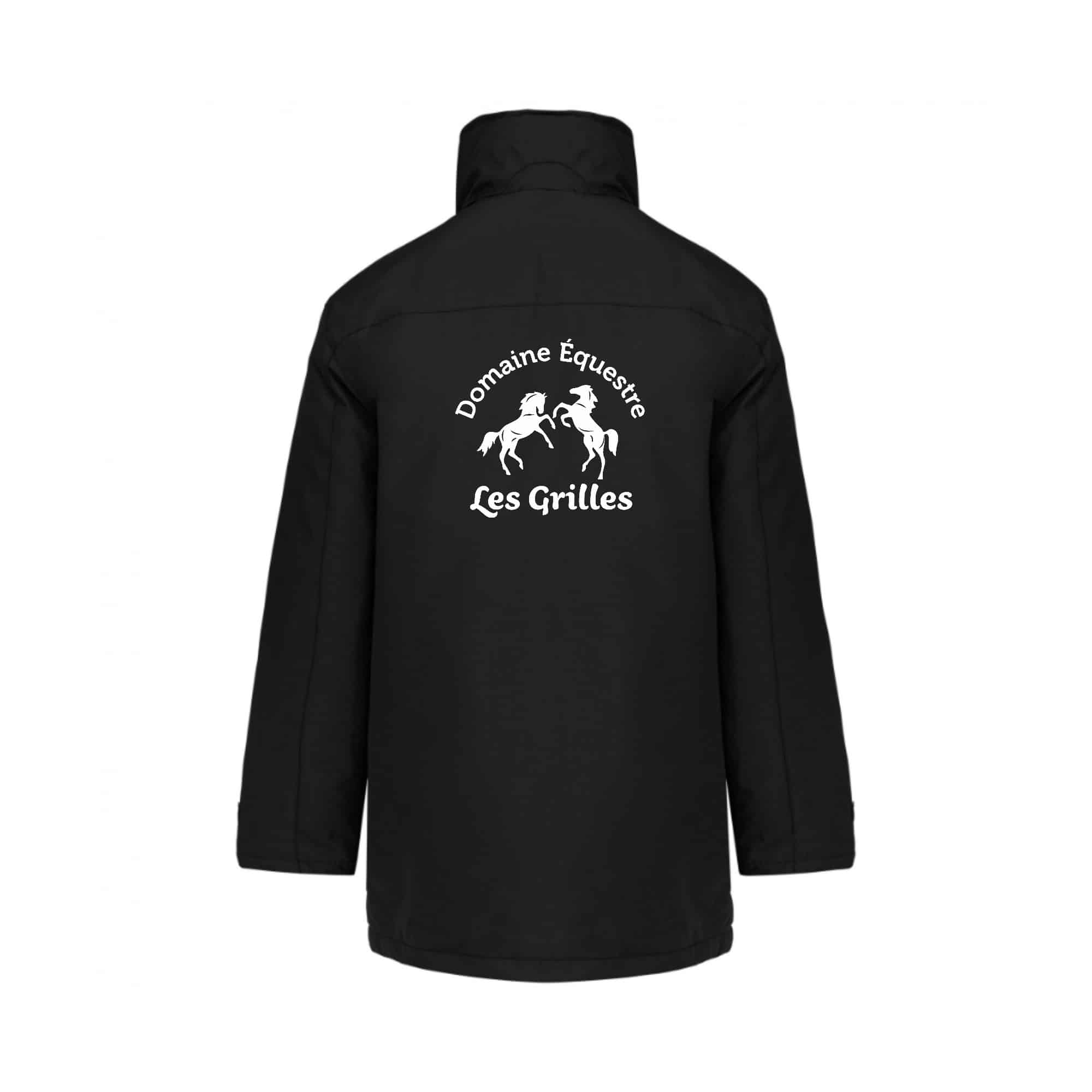 PARKA (enfant) - DOMAINE EQUESTRE DES GRILLES – Noir - K696 – Image 3