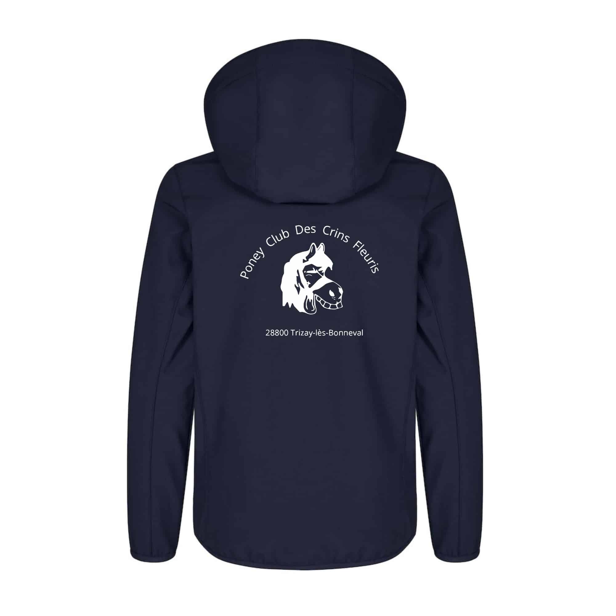 SOFTSHELL ''Classic'' (enfant) - Association Les Crins Fleuris - Navy - 0200909 – Image 3