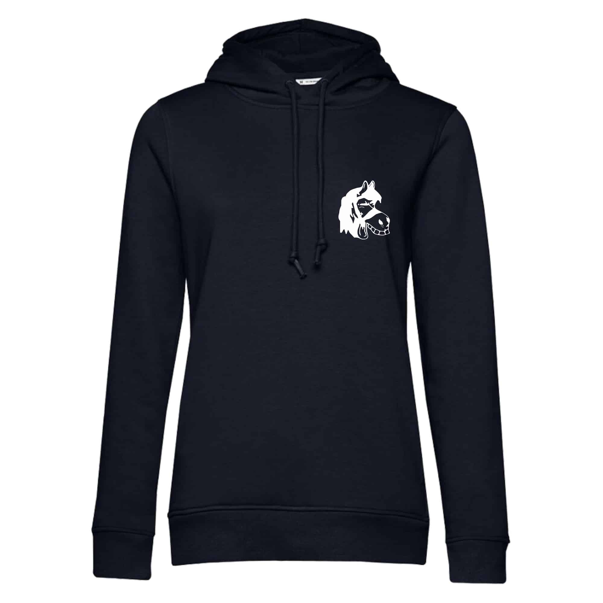 SWEAT A CAPUCHE (femme) – Association Les Crins Fleuris - Navy - BCW34B