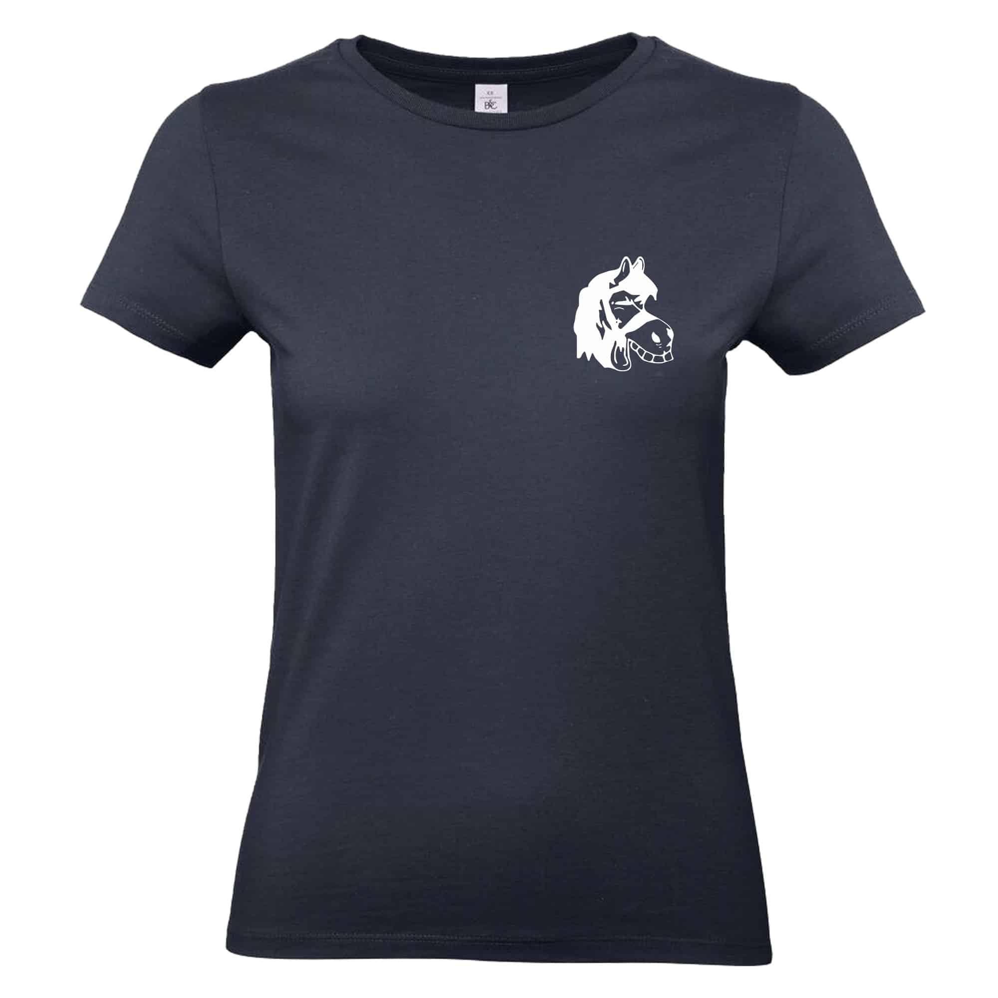 T-SHIRT (femme) - Association Les Crins Fleuris - Navy - BC04T