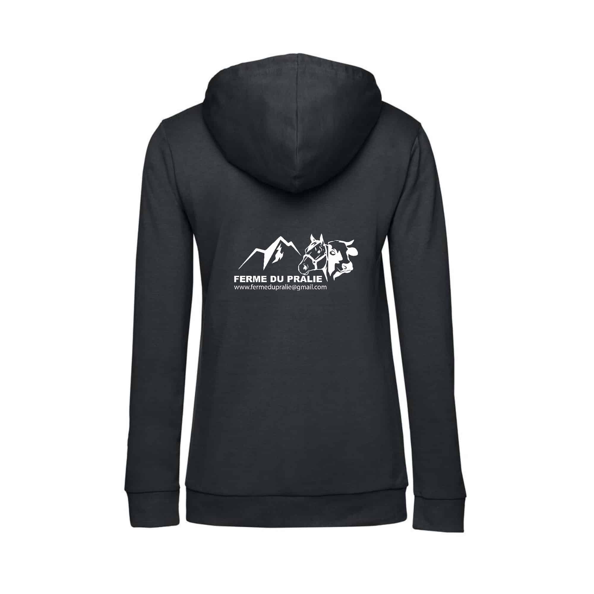 SWEAT ZIPPÉ (femme) - Earl assenare - Gris Anthracite - BCW03Q – Image 3