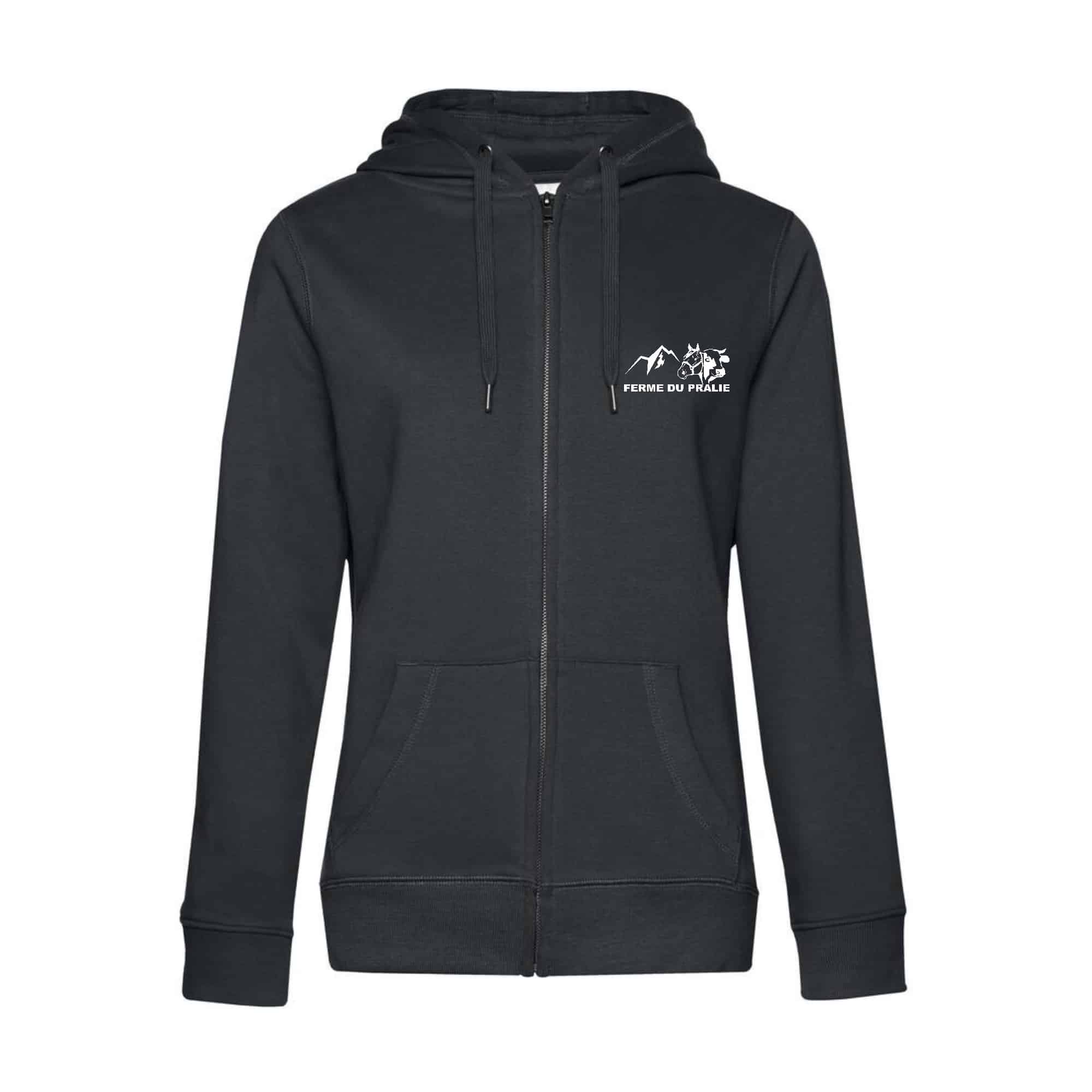 SWEAT ZIPPÉ (femme) - Earl assenare - Gris Anthracite - BCW03Q