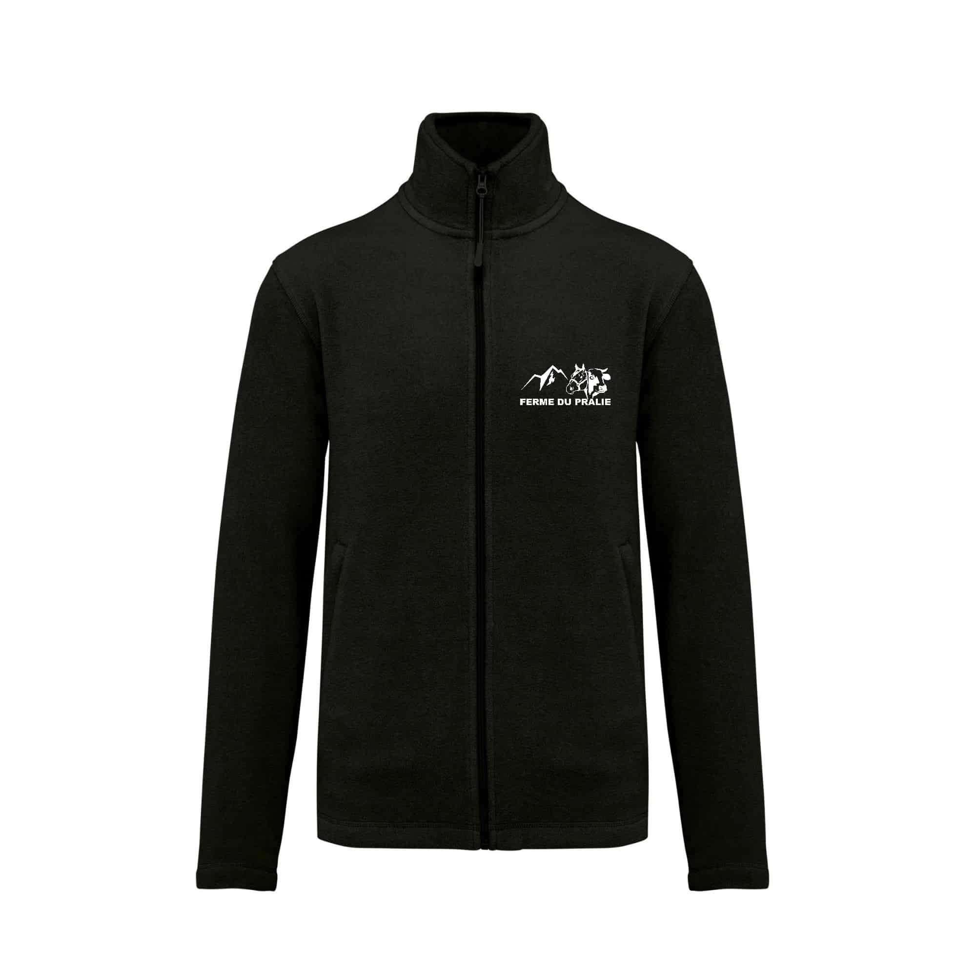 Veste micropolaire zippée (femme) – Earl assenare - Noir – K907