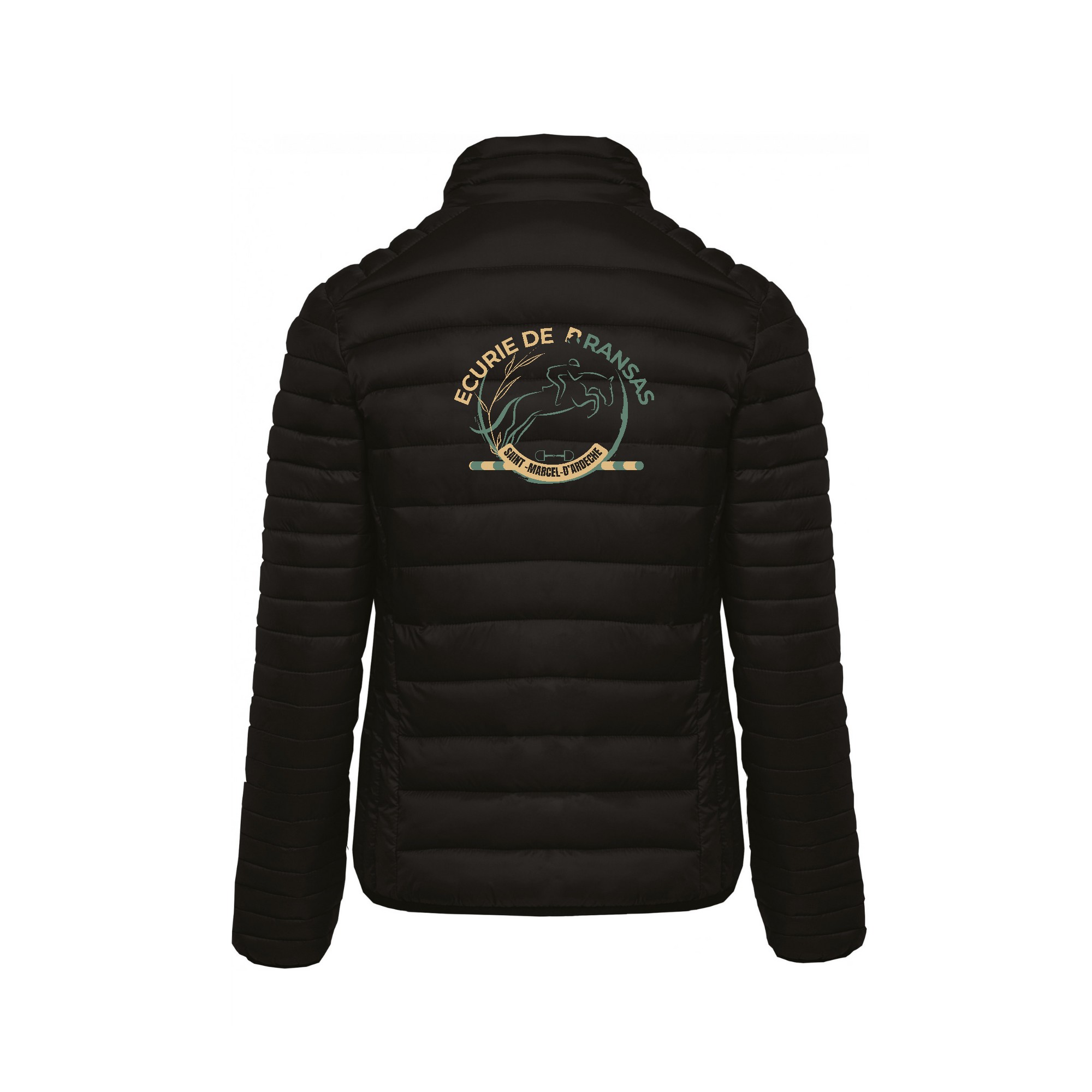 DOUDOUNE AVEC MANCHES (femme) - Ecurie de bransas - Noir - K6121 – Image 3