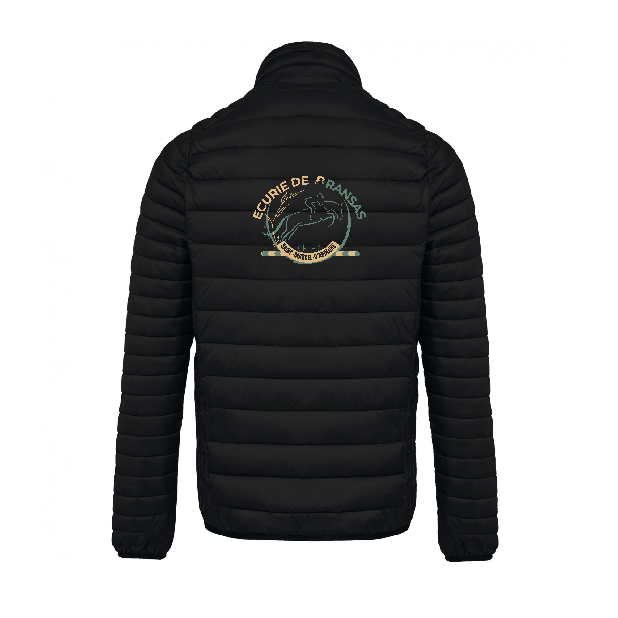 DOUDOUNE AVEC MANCHES (homme) - Ecurie de bransas - Noir - K6120 – Image 3