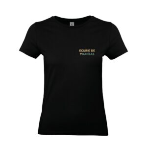 T-SHIRT (femme) - Ecurie de bransas - Noir - BC04T