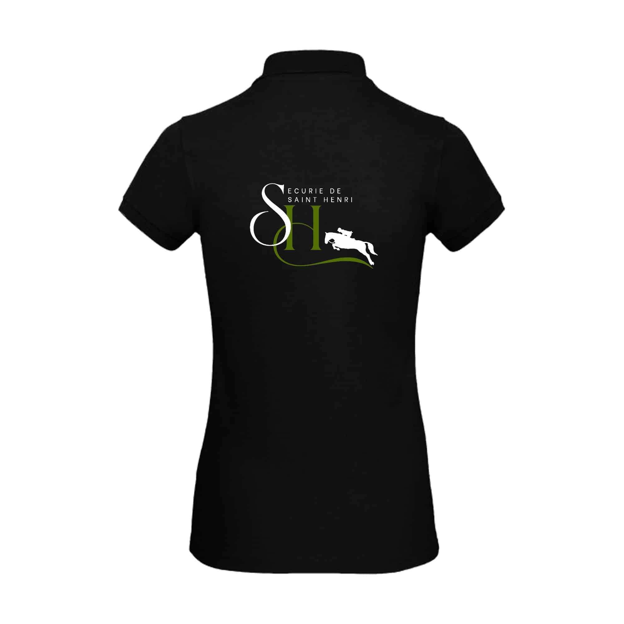 POLO (femme) - Ecurie de Saint Henri - Noir - BCI1F – Image 3