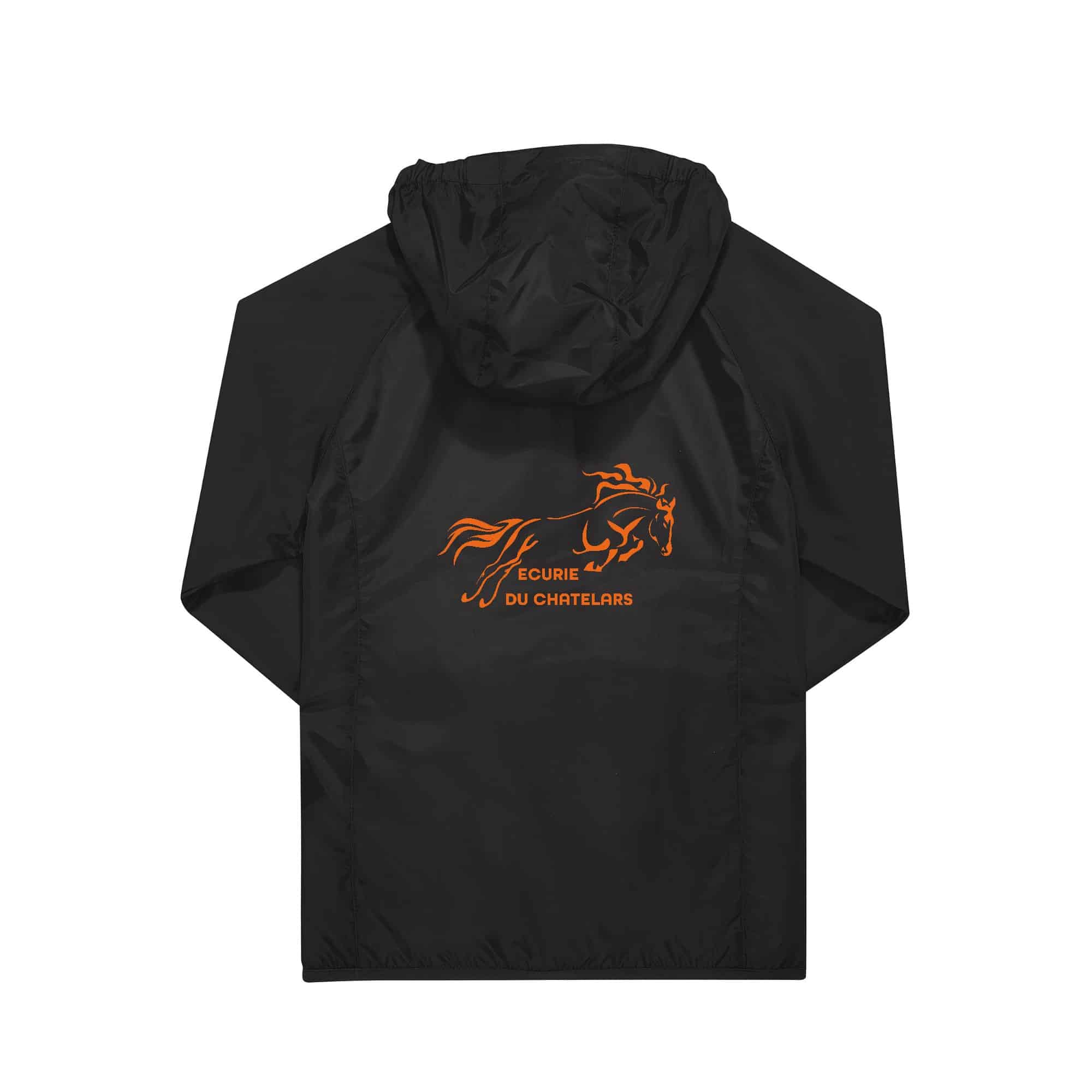 COUPE-VENT (enfant) - ECURIE DU CHATELARS - Noir - BC631 – Image 3