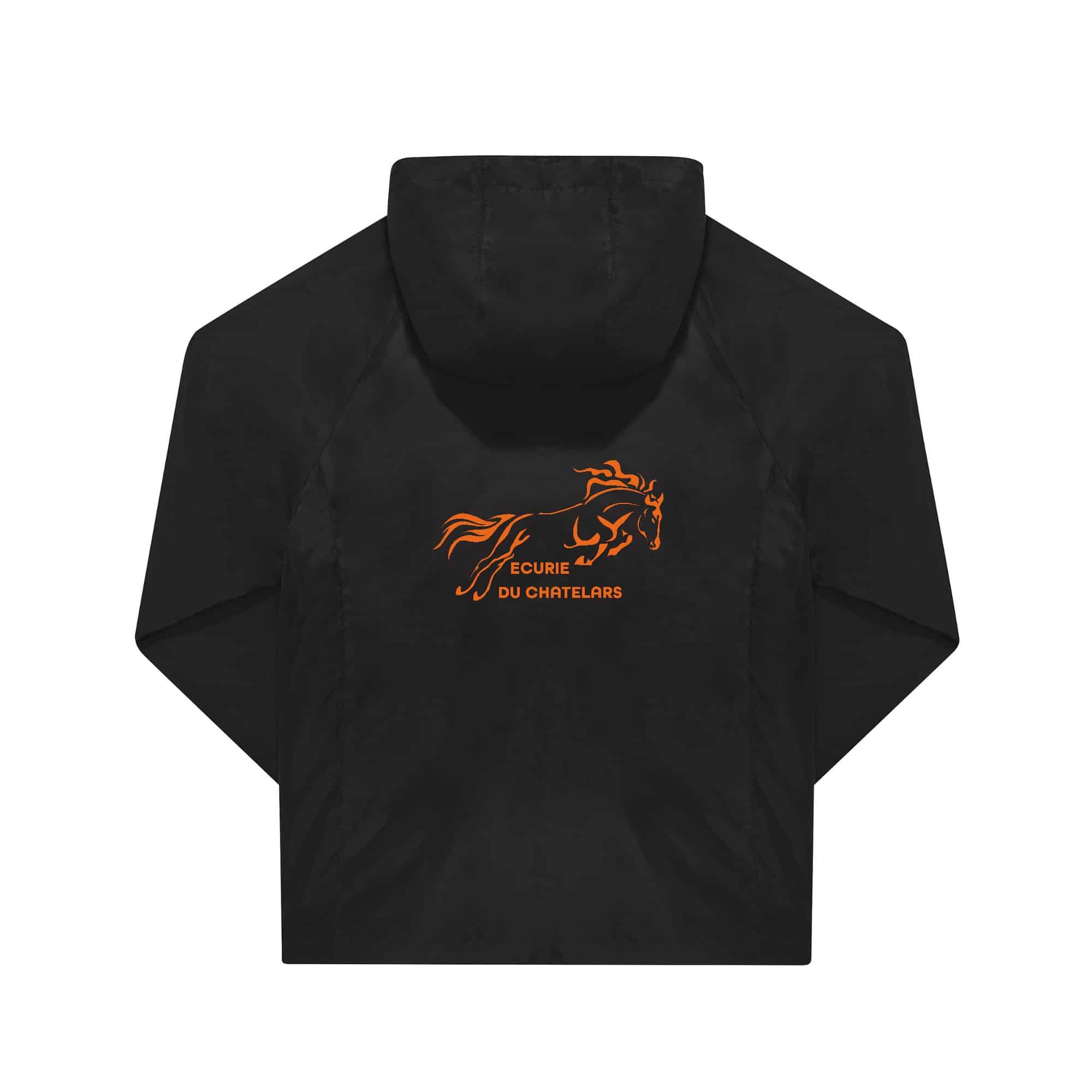 COUPE-VENT (unisexe) - ECURIE DU CHATELARS - Noir - BC630 – Image 3