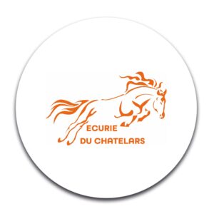 STICKER ROND - ECURIE DU CHATELARS - STI001
