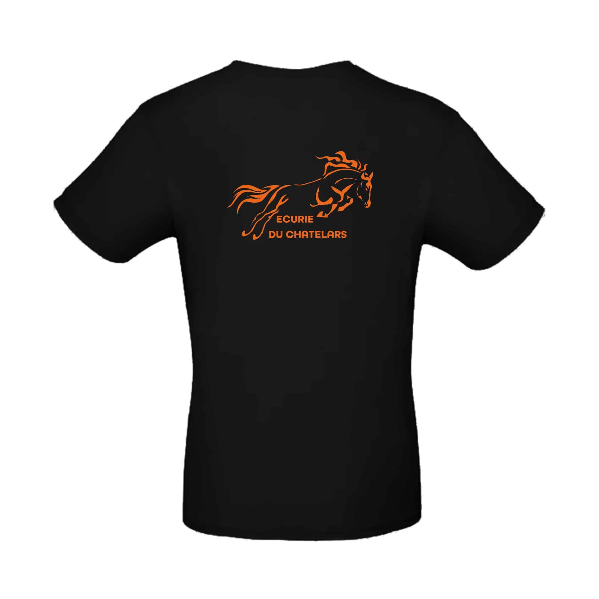 T-SHIRT (enfant) - ECURIE DU CHATELARS - Noir - BC03TK – Image 3