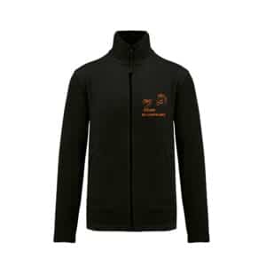 Veste micropolaire zippée (homme) – ECURIE DU CHATELARS - Noir – K911