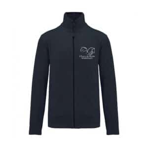 Veste micropolaire zippée (enfant) – Ecurie du moulin - Navy – K920