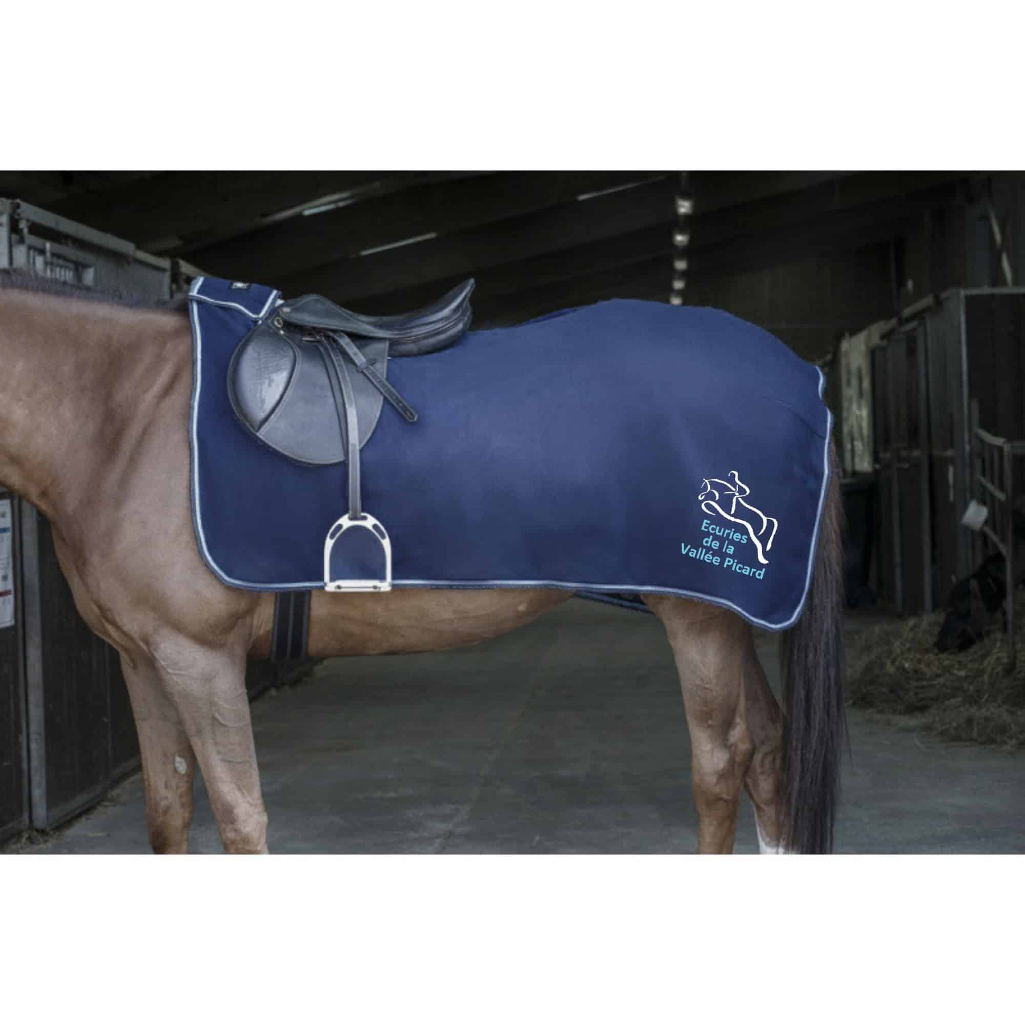 Couvre-reins polaire Riding World - ECURIES DE LA VALLEE PICARD - Navy - 400154