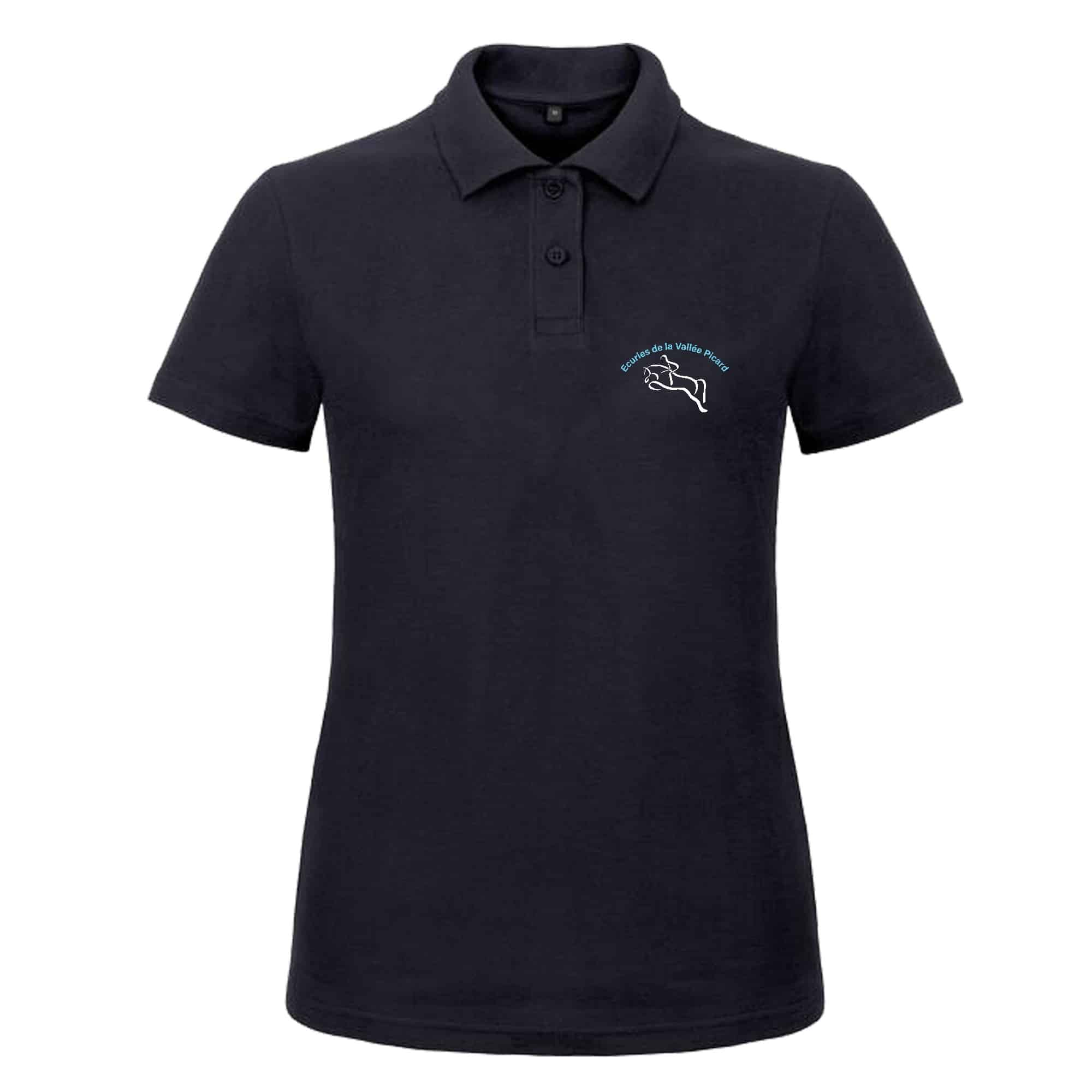 Polo premium (femme) - ECURIES DE LA VALLEE PICARD - Navy - BCW463