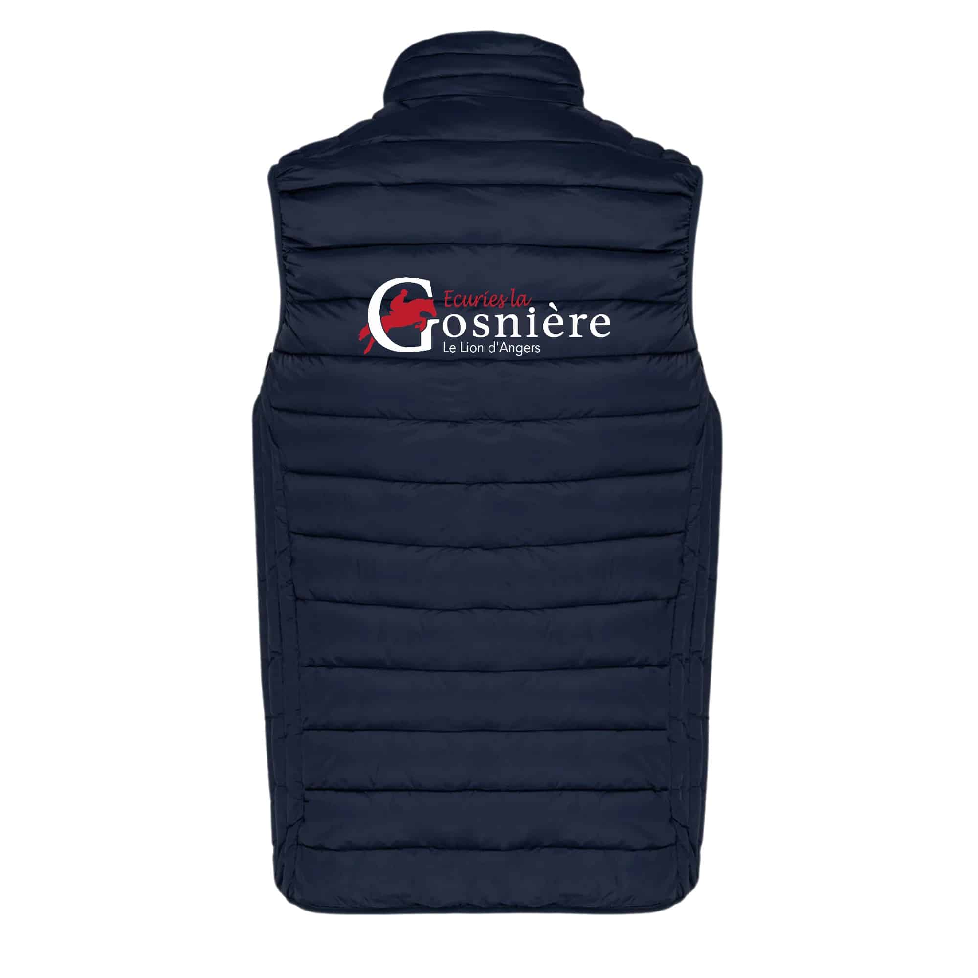 DOUDOUNE SANS MANCHES (enfant) - Ecuries La Gosnière - Navy - K6115 – Image 3