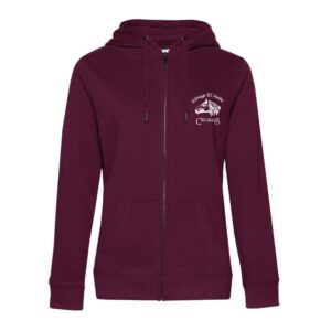 SWEAT ZIPPÉ (femme) - Élevage El Sueño - Bordeaux - BCW03Q