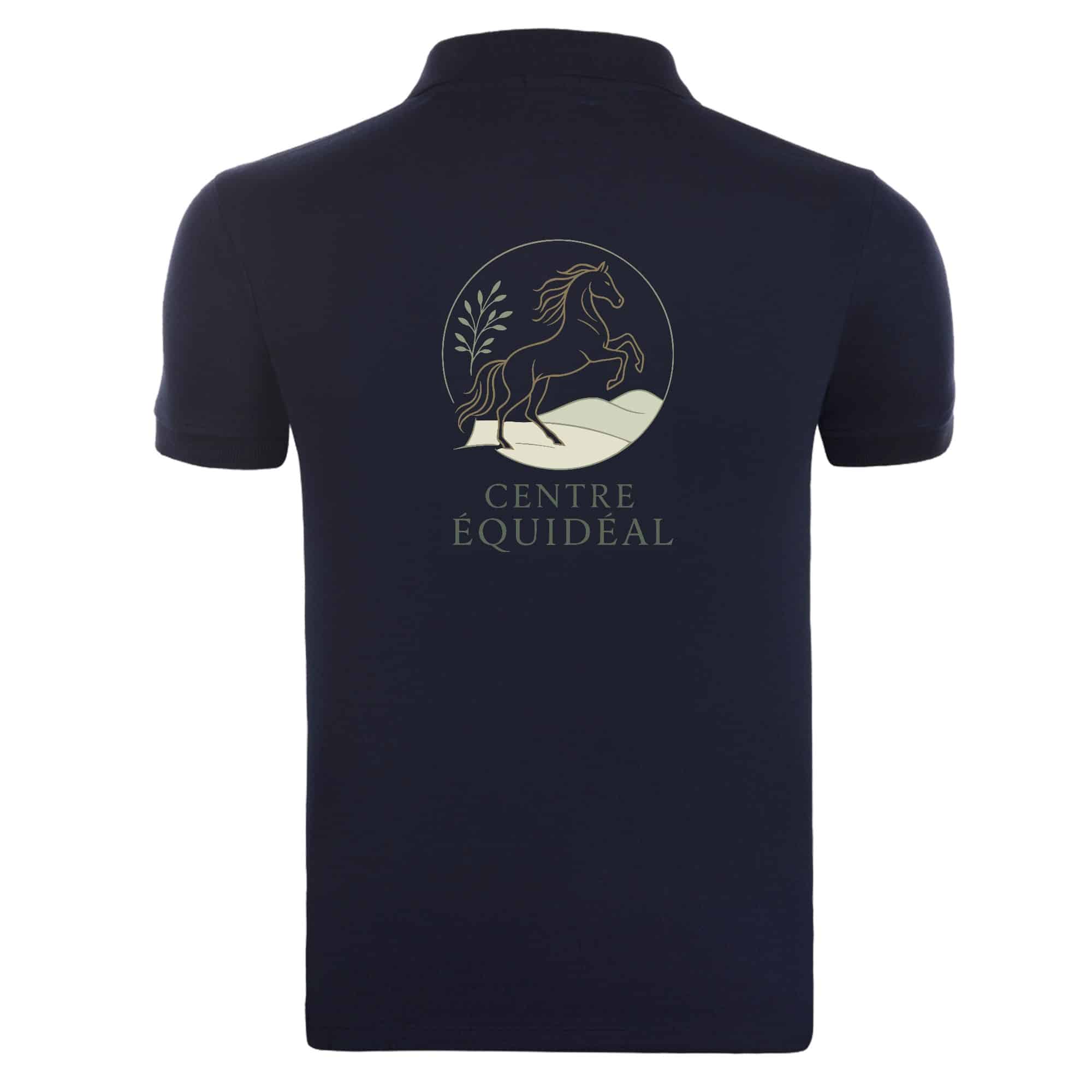 Polo premium (homme) - Centre Equidéal - Navy - BCU426 – Image 2