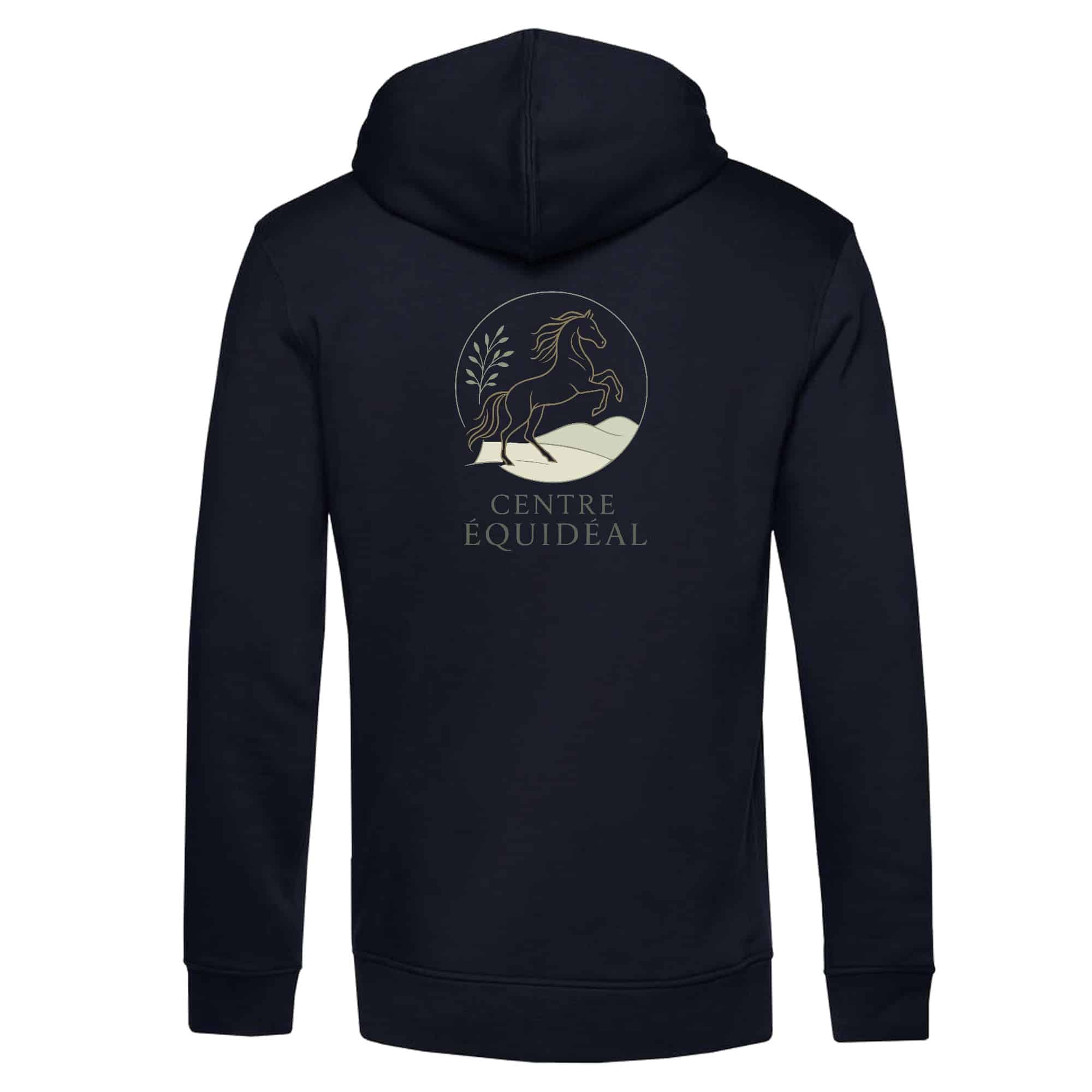 SWEAT A CAPUCHE (homme) - Centre Equidéal - Navy - BCU33B – Image 3