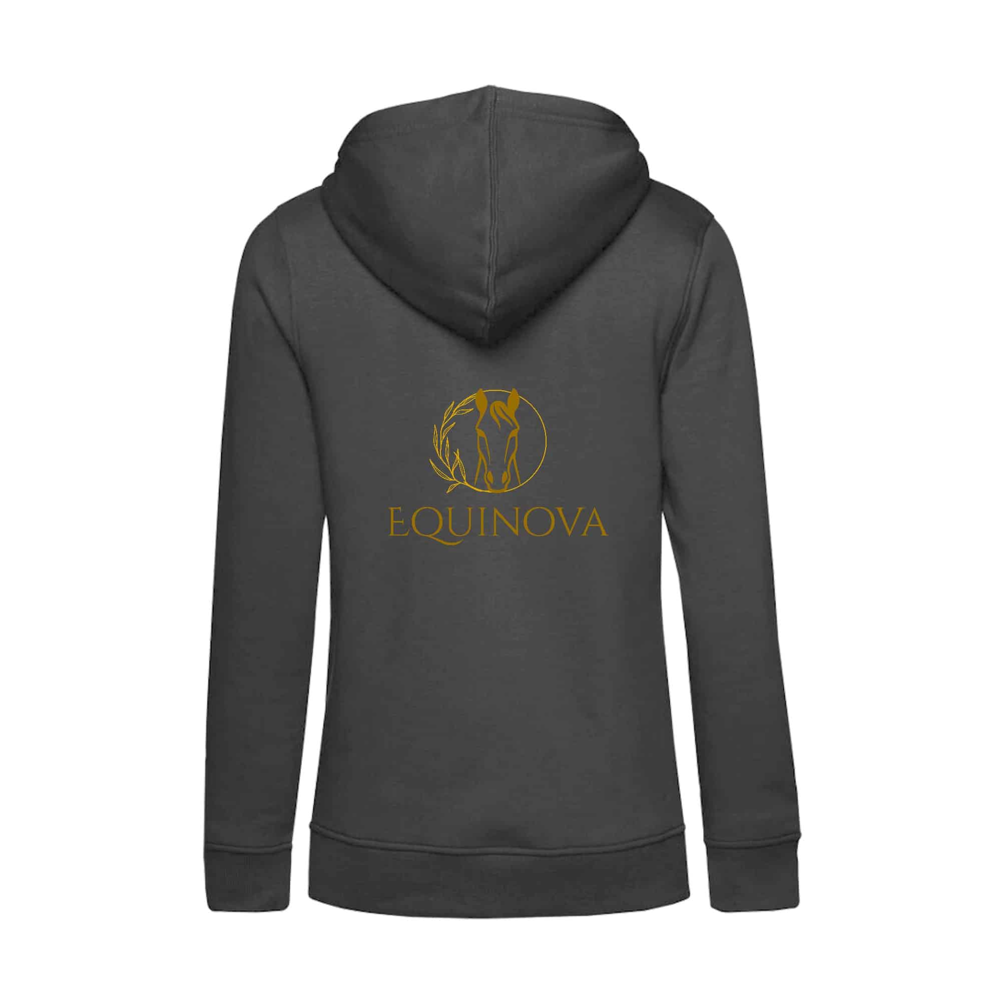 SWEAT A CAPUCHE (femme) – Equinova - Gris Anthracite - BCW34B – Image 3