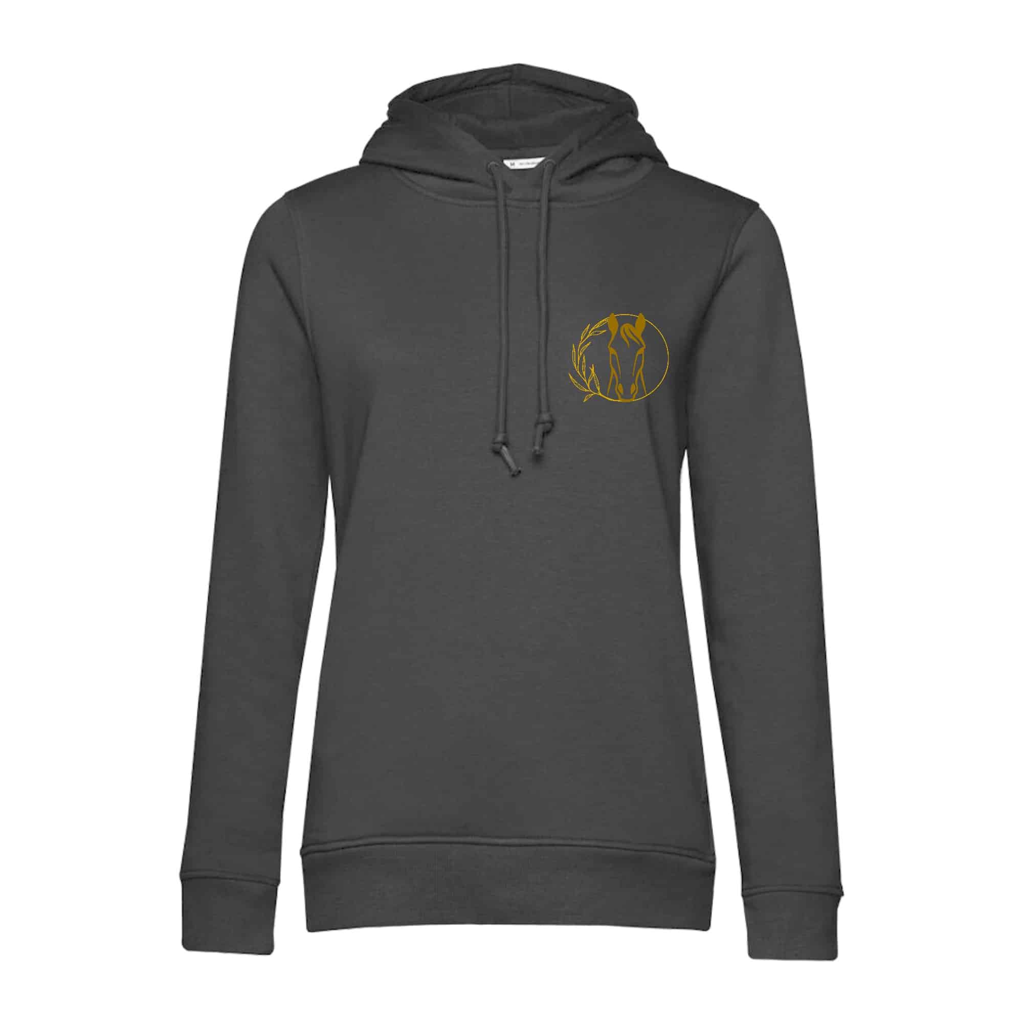 SWEAT A CAPUCHE (femme) – Equinova - Gris Anthracite - BCW34B