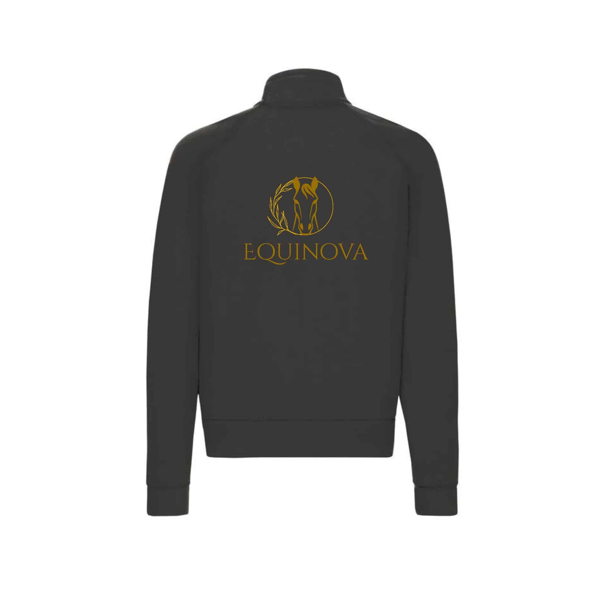 SWEAT ZIPPE SANS CAPUCHE (homme) - Equinova - Gris Anthracite - SC365 – Image 2