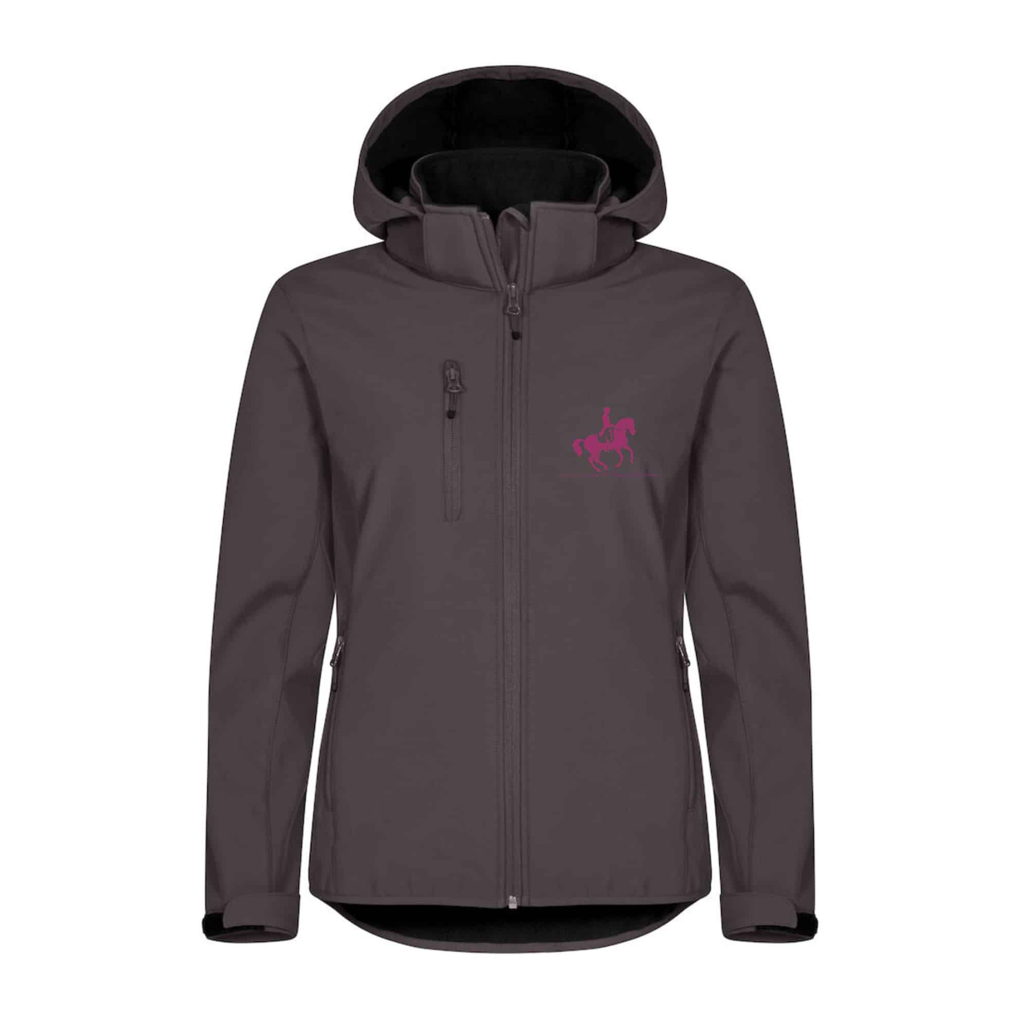 SOFTSHELL "Classic" (femme) - Association équestre de Dressage de la Bresse - Gris anthracite - 0200917