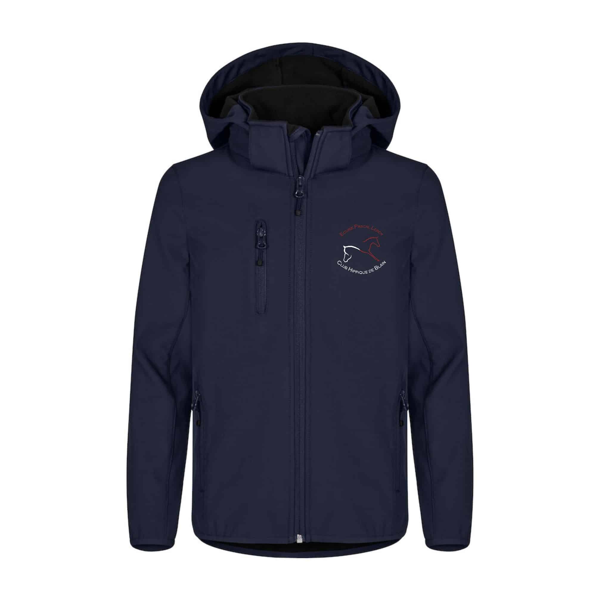 SOFTSHELL ''Classic'' (enfant) - Club Hippique de Blain - Ecurie Pascal Leroy - Navy - 0200909
