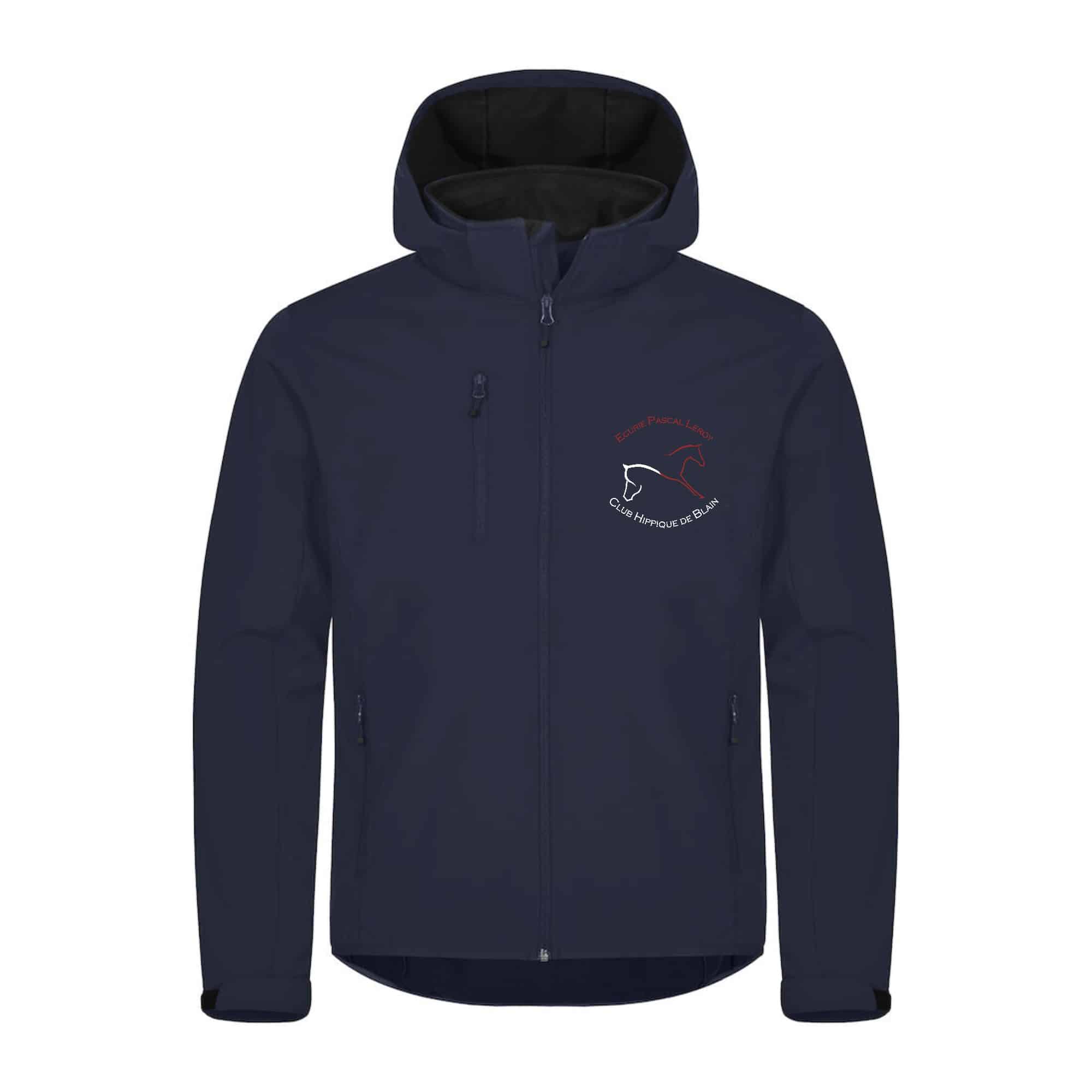 SOFTSHELL "Classic" (homme) - Club Hippique de Blain - Ecurie Pascal Leroy - Navy - 0200912