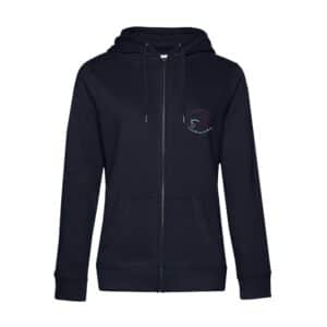 SWEAT ZIPPÉ (femme) - Club Hippique de Blain - Ecurie Pascal Leroy - Navy - BCW03Q