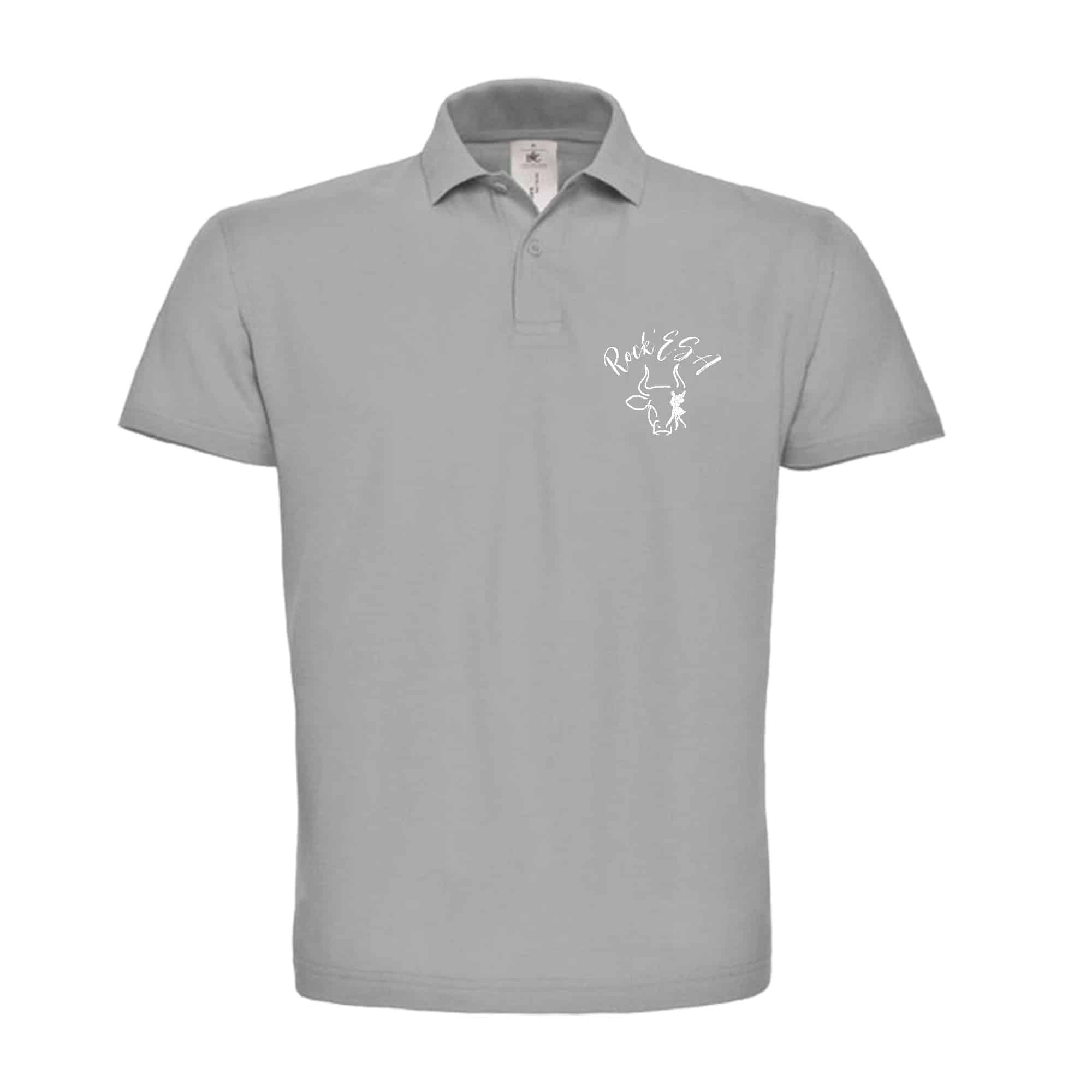 POLO (homme) - ESA - Gris chiné - BCID1