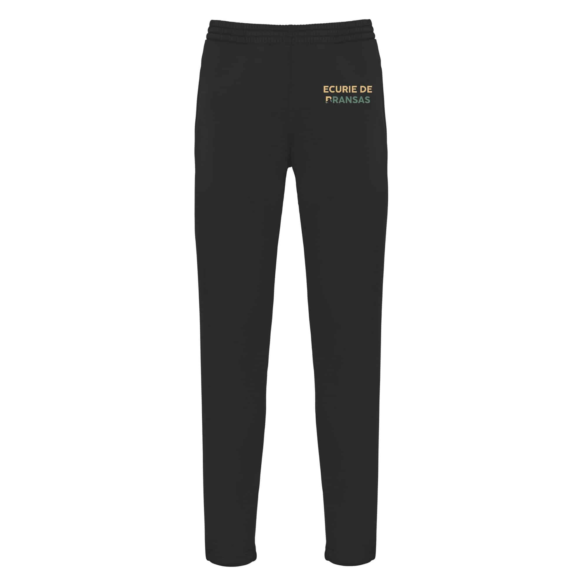 Pantalon de survêtement (unisexe) - Ecurie de bransas - Noir - PA1040
