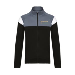 Veste de survêtement zippée (unisexe) - Ecurie de bransas - Noir - PA390